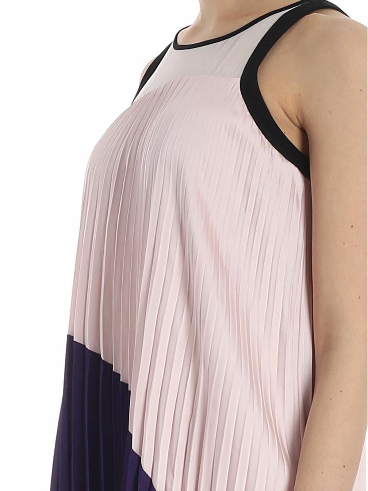 Pink and purple pleated dress 81KW1303CRYSTALPNK (KARL LAGERFELD / ワンピース・ドレス・オールインワン ) | KARL LAGERFELD (カール・ラガーフェルド)(3)