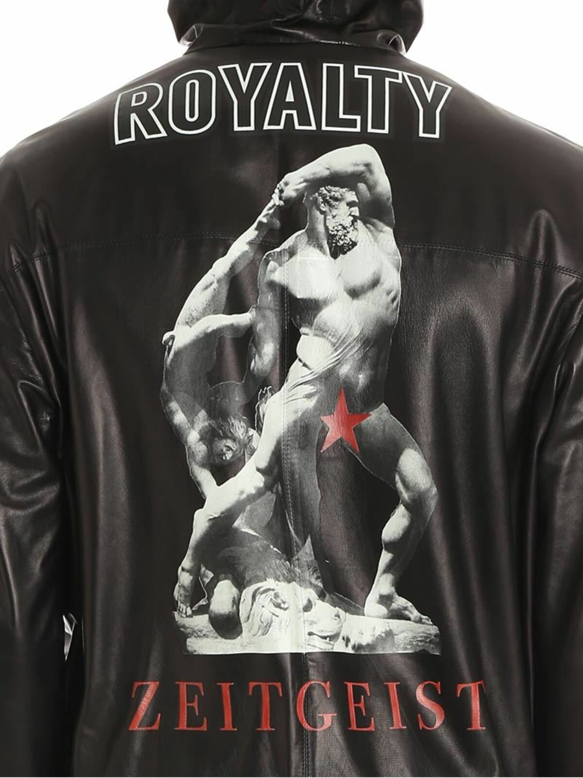 Black leather bomber jacket FRU4015VSPF0245999 (FAUSTO PUGLISI / レザー&ファージャケット・コート ) | FAUSTO PUGLISI (ファウスト プリージ)(3)
