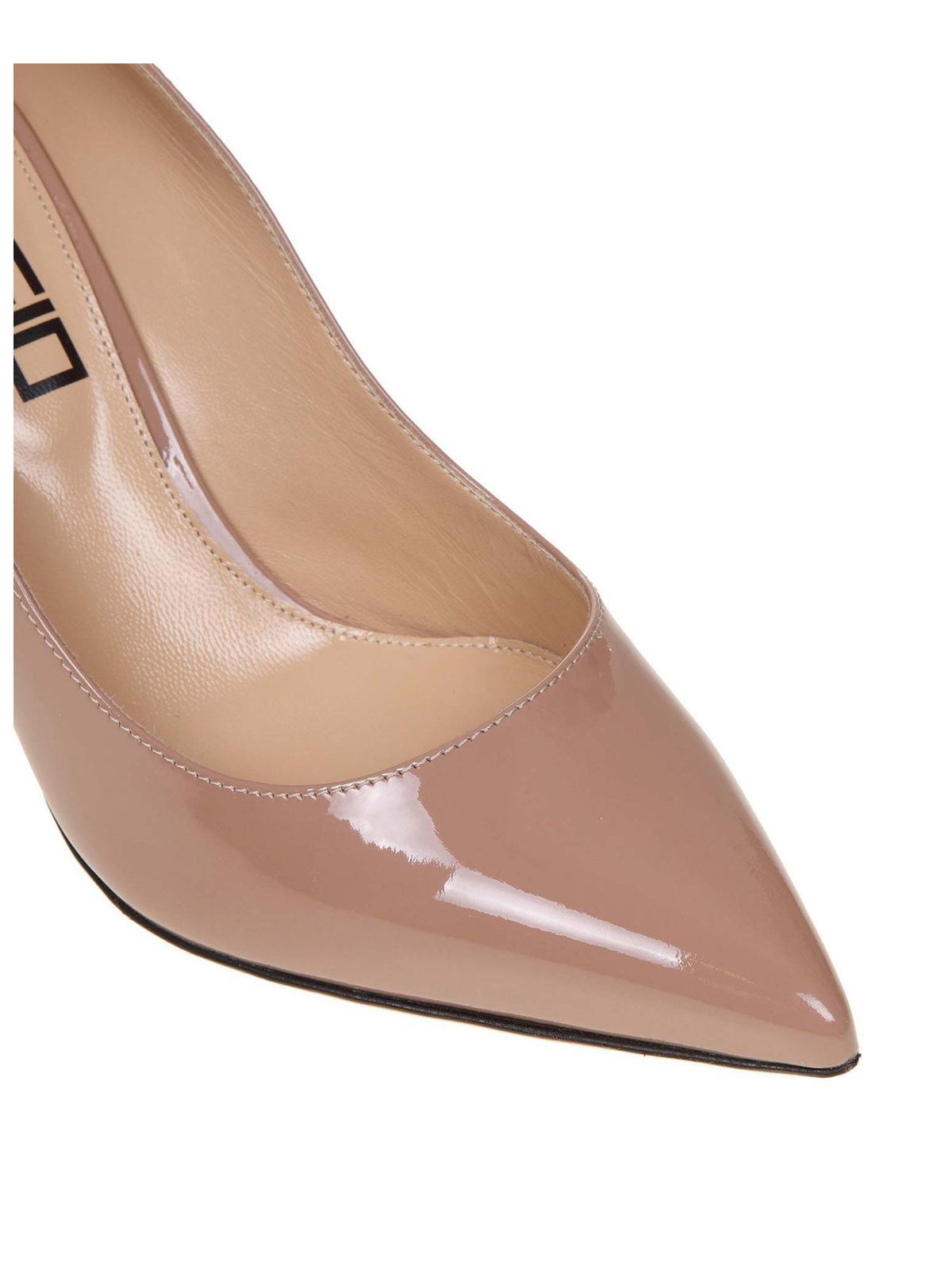 Decolletè in nude color patent leather A85320MVIV015755 (sergio rossi / パンプス・ハイヒール ) | sergio rossi (セルジオ・ロッシ)(3)