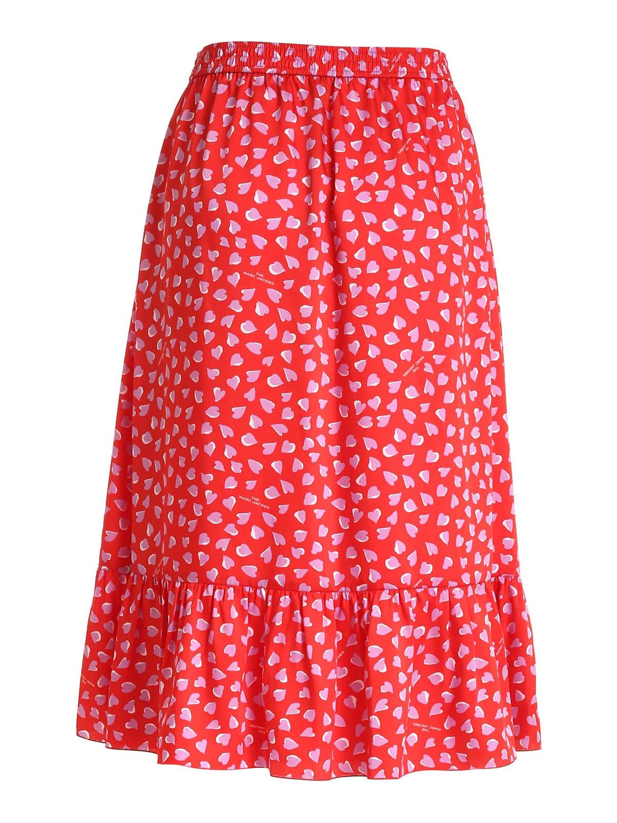 Hearts print skirt in red V101P02RE20600 (Marc Jacobs / スカート ) | Marc Jacobs (マーク ジェイコブス)(1)