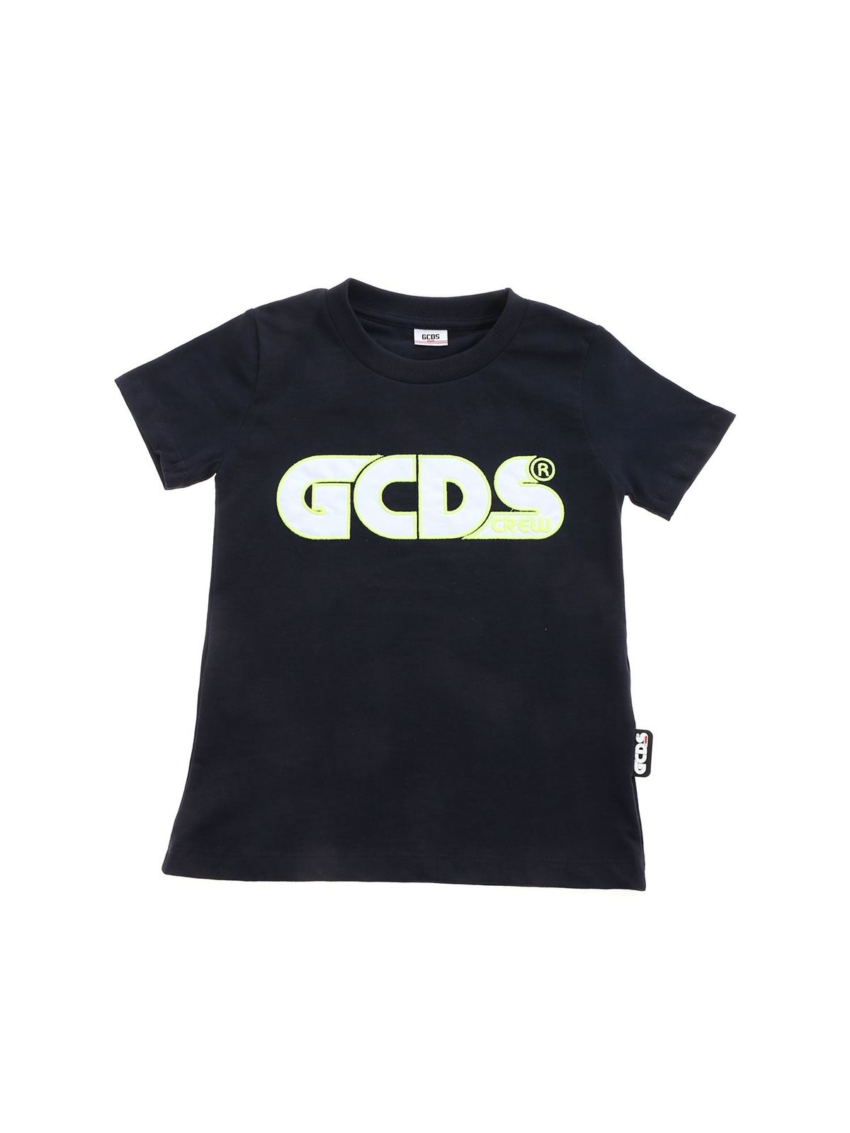 GCDS patch T-shirt in blue 027591060 (GCDS / Tシャツ・カットソー ) | GCDS (ジーシーディーエス)