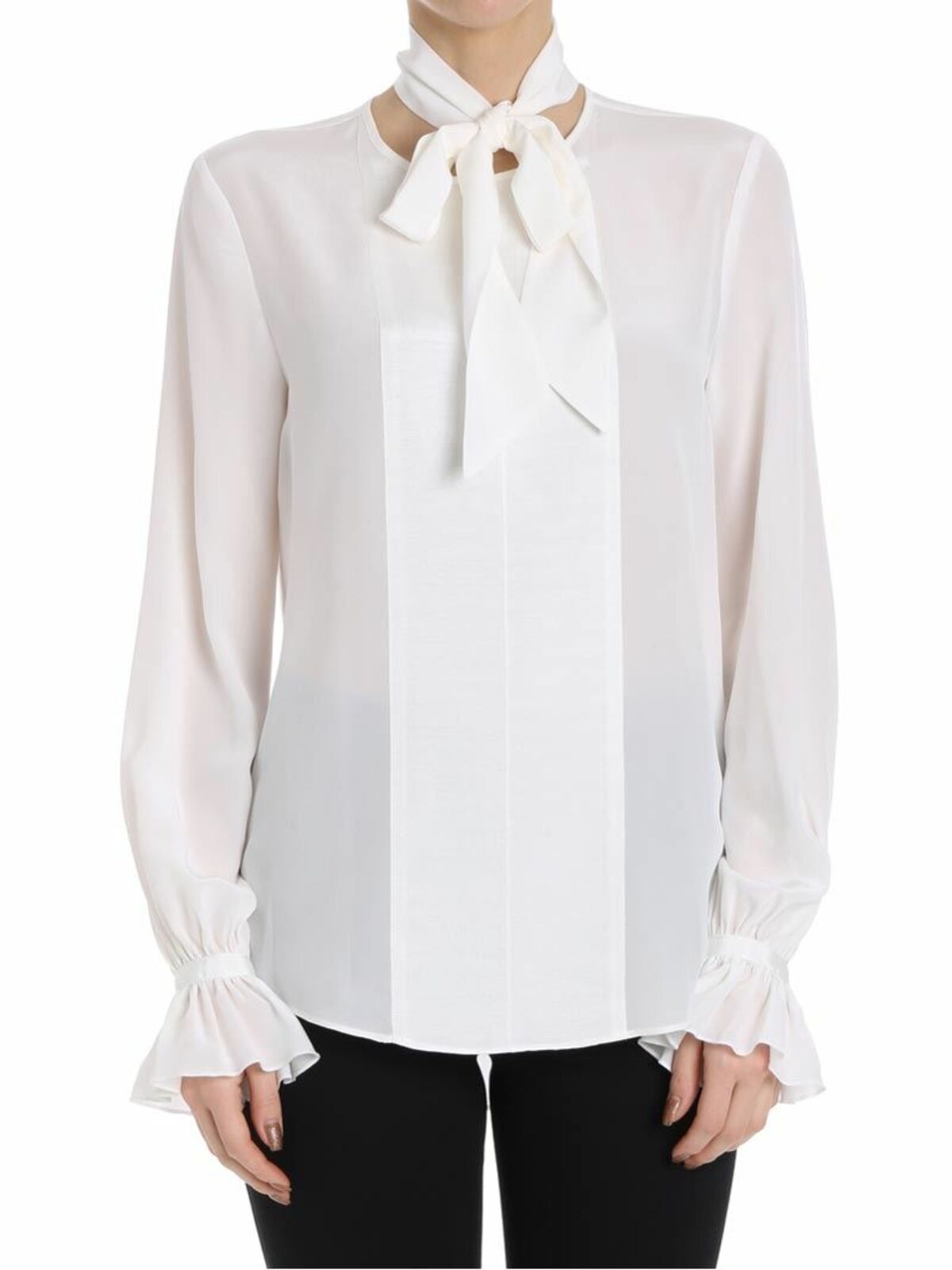 Bow blouse 81KW1602117 (KARL LAGERFELD / シャツ・ブラウス ) | KARL LAGERFELD (カール・ラガーフェルド)