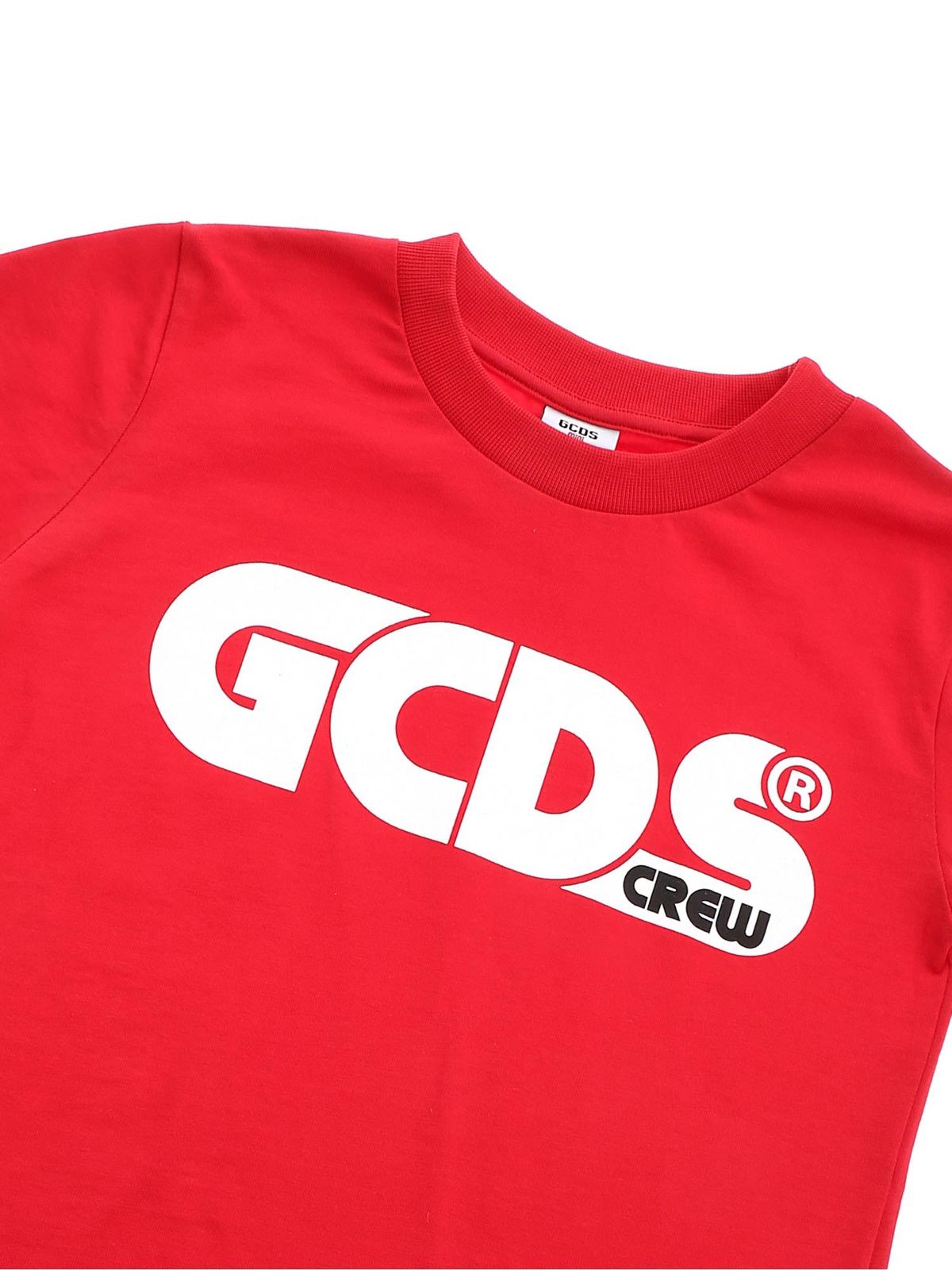Branded T-shirt in red 027599040 (GCDS / Tシャツ・カットソー ) | GCDS (ジーシーディーエス)(2)