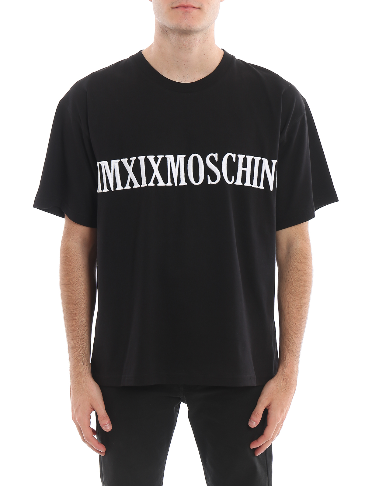 Logo embroidery black Tee 70452401555 (MOSCHINO / Tシャツ・カットソー ) | MOSCHINO (モスキーノ)(2)