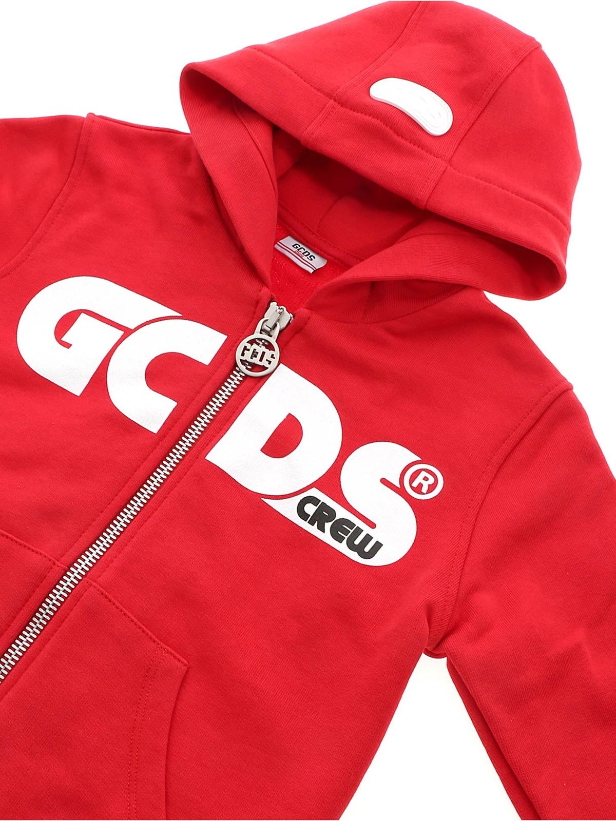 GCDS zipped sweatshirt in red 027596040 (GCDS / スウェット・フーディー ) | GCDS (ジーシーディーエス)(2)
