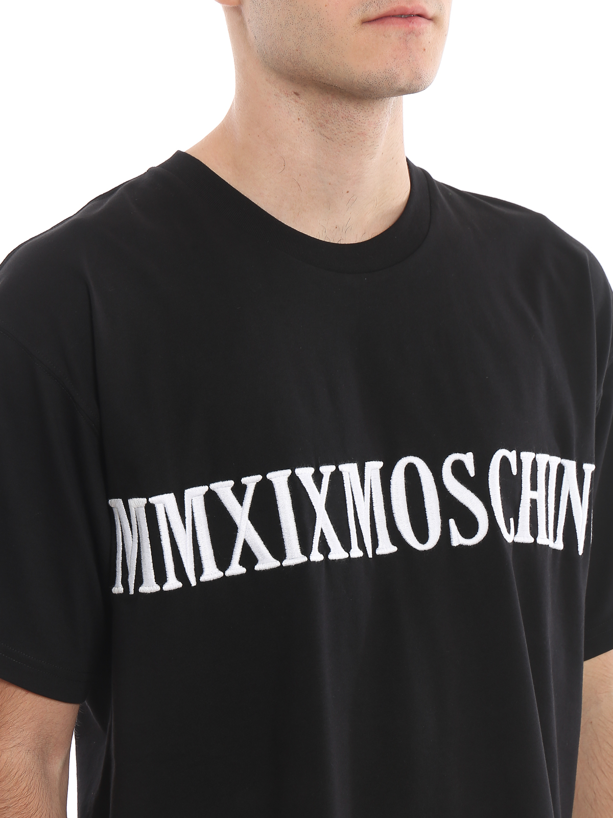 Logo embroidery black Tee 70452401555 (MOSCHINO / Tシャツ・カットソー ) | MOSCHINO (モスキーノ)(4)