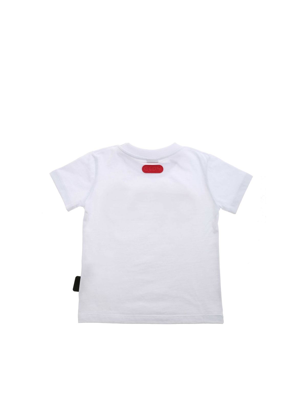 GCDS T-shirt in white 027599001 (GCDS / Tシャツ・カットソー ) | GCDS (ジーシーディーエス)(1)