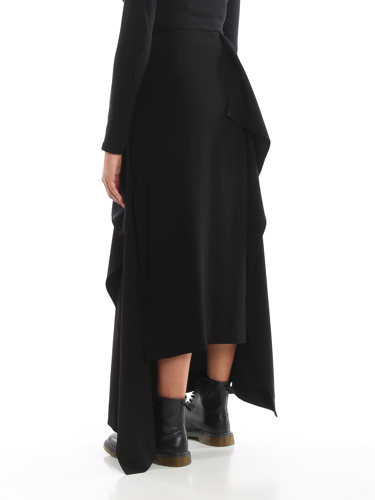 Black asymmetric skirt 567366RNF111000 (McQ / スカート ) | McQ (マックキュー)(3)