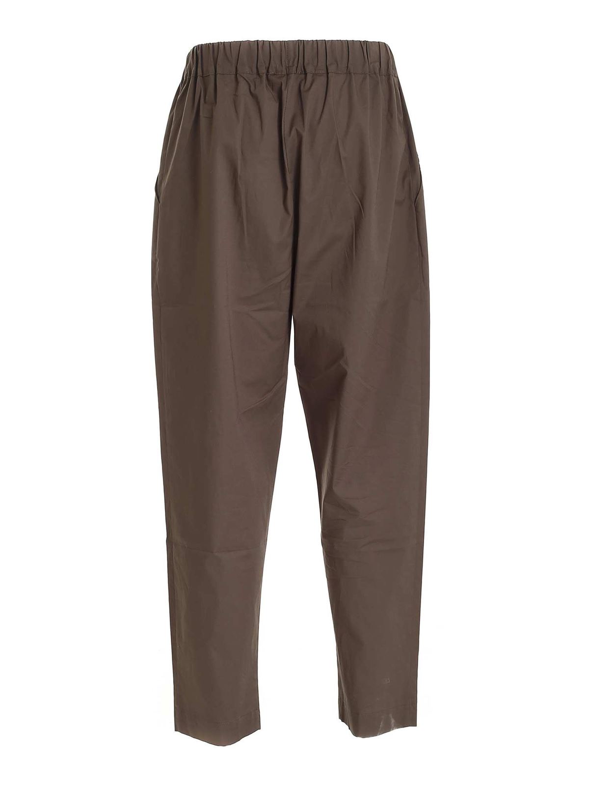 Tucks cotton pants in Military green PNU27MILITY (LANEUS / パンツ ) | LANEUS (ラネウス)(1)