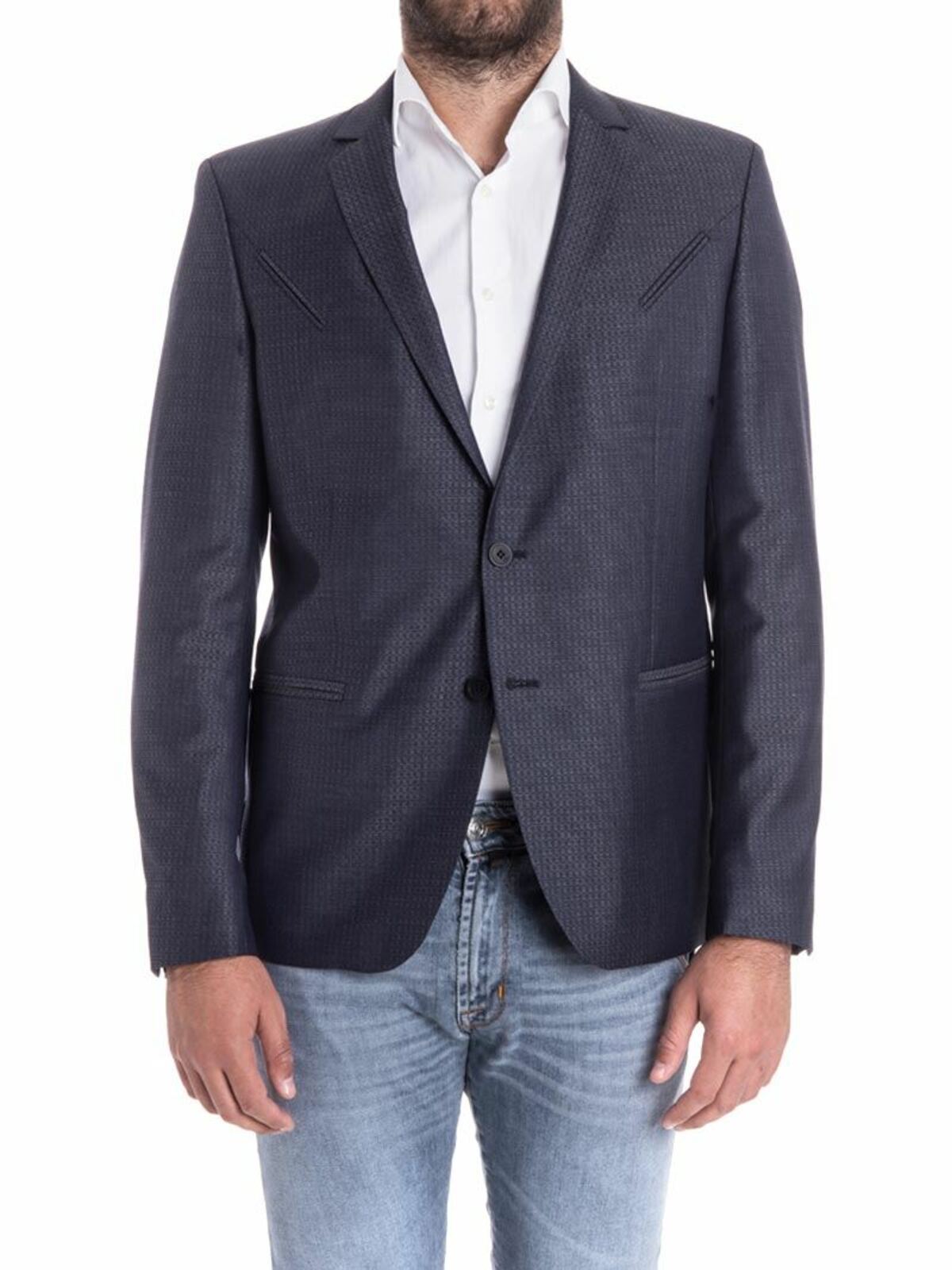 Wool and silk jacket 155114572001690 (KARL LAGERFELD / ブレザー・ジャケット ) | KARL LAGERFELD (カール・ラガーフェルド)