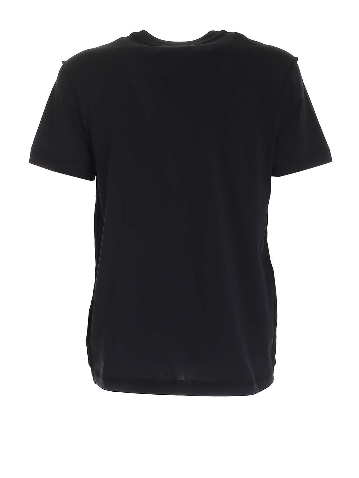 Embroidery T-shirt in black 077402401555 (MOSCHINO / Tシャツ・カットソー ) | MOSCHINO (モスキーノ)(1)