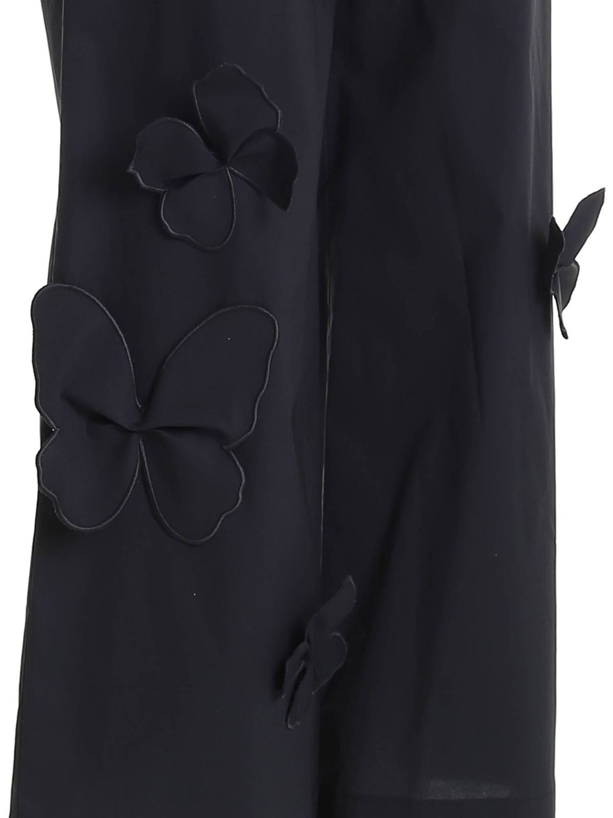 Butterflies details pants in black 21EV2S0B01169589000 (VIVETTA / パンツ ) | VIVETTA (ヴィヴェッタ)(2)