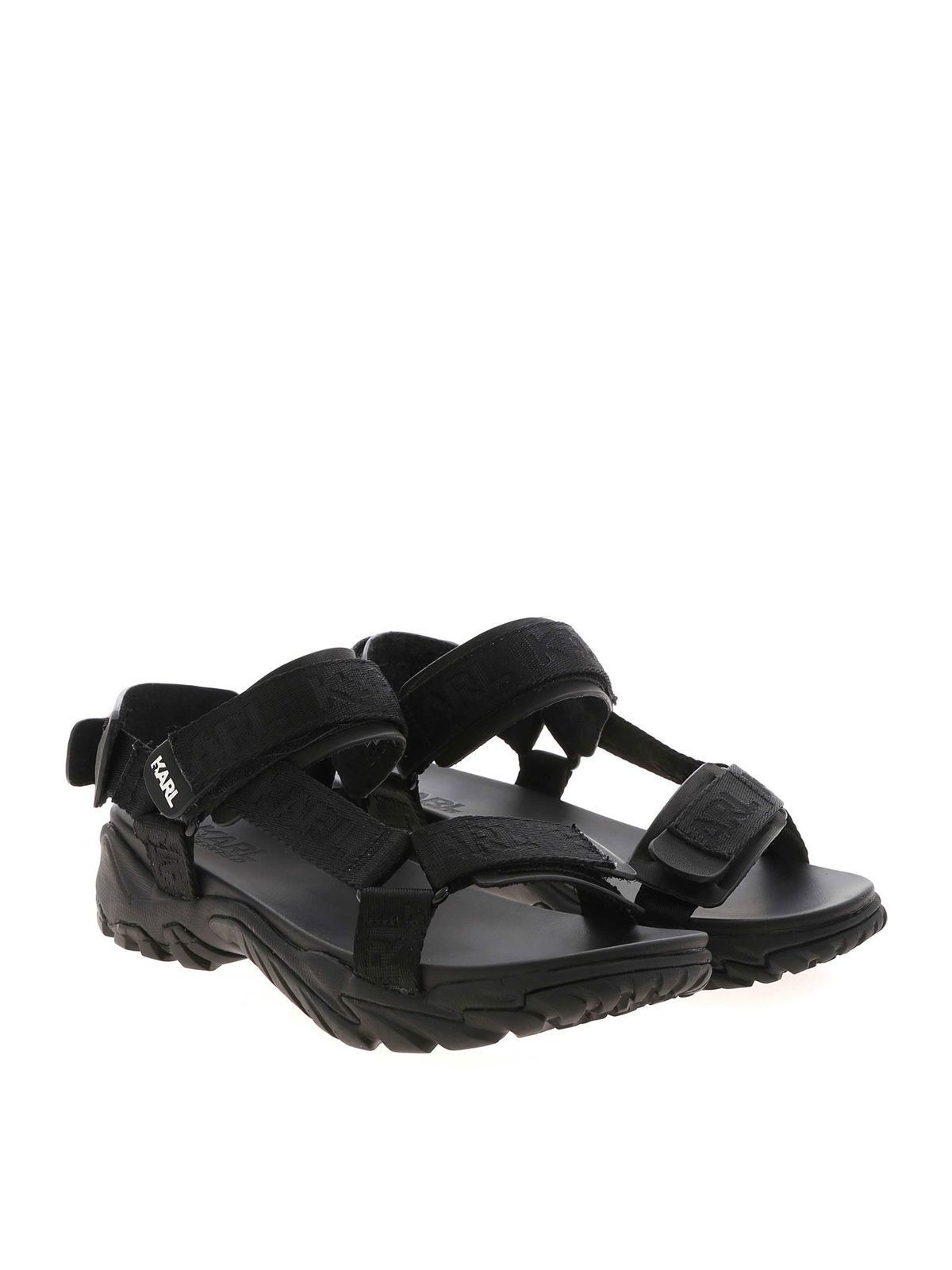 Volt Aktiv sandals in black KL70405400 (KARL LAGERFELD / サンダル ) | KARL LAGERFELD (カール・ラガーフェルド)(1)