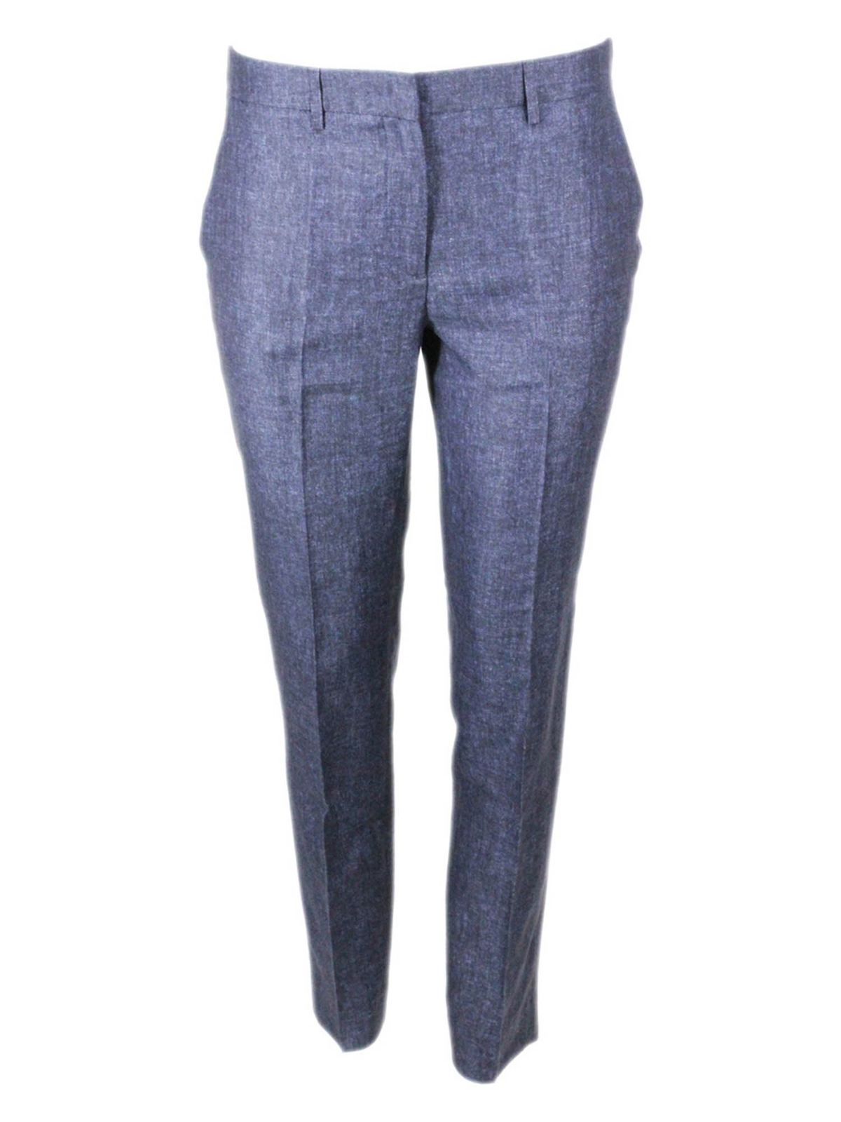 Melange blue chino pants PAD260B190C097VR4 (FABIANA FILIPPI / パンツ ) | FABIANA FILIPPI (ファビアナフィリッピ)