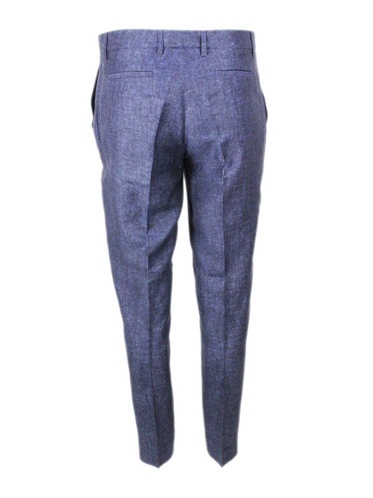 Melange blue chino pants PAD260B190C097VR4 (FABIANA FILIPPI / パンツ ) | FABIANA FILIPPI (ファビアナフィリッピ)(1)
