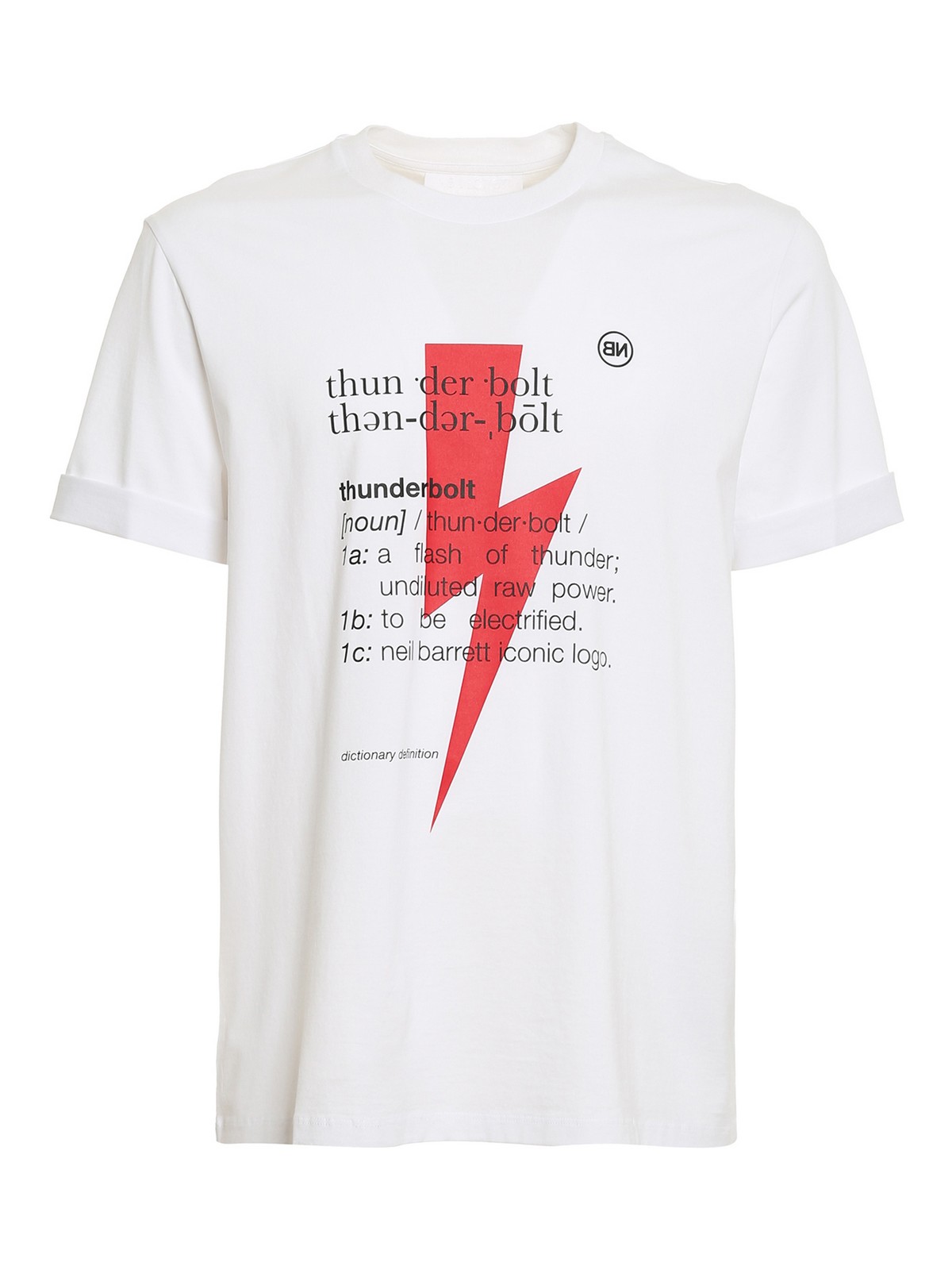 Thunderbolt definition T-shirt PBJT897SQ514S1116 (NEIL BARRETT / Tシャツ・カットソー ) | NEIL BARRETT (ニールバレット)