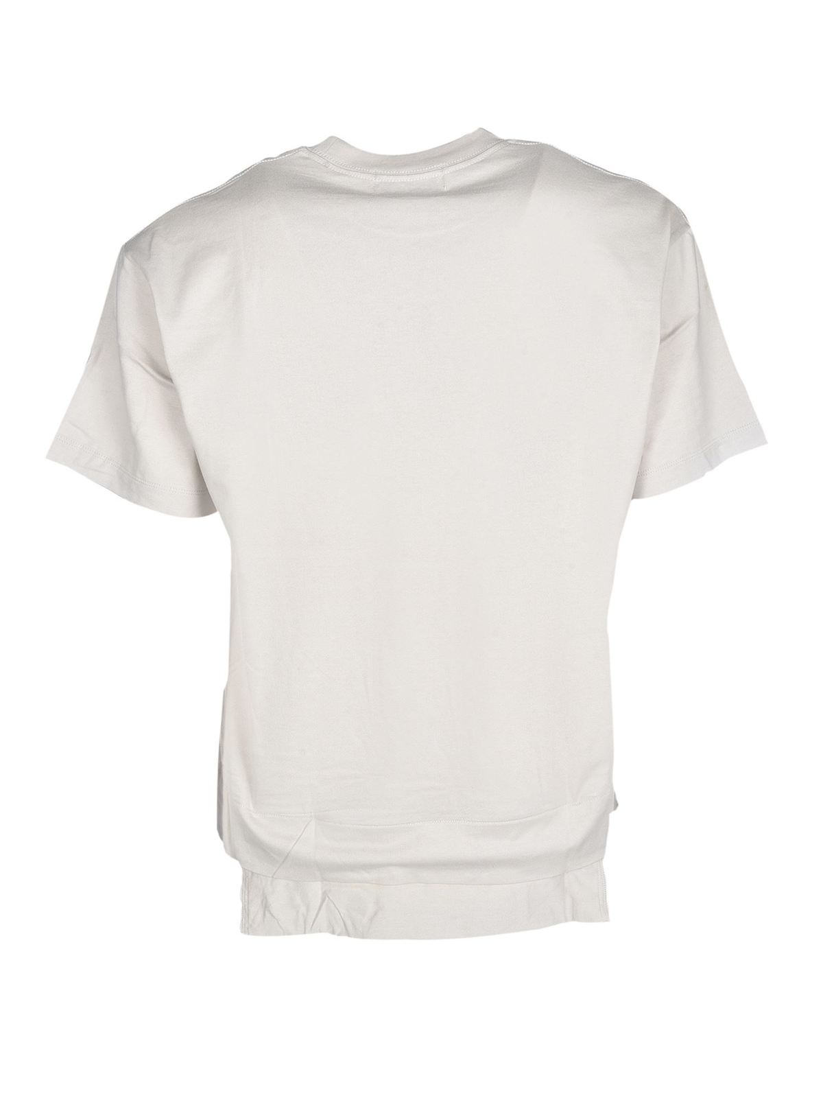Contrasting logo T-shirt in beige BMAA004F20JER0016100 (AMBUSH / Tシャツ・カットソー ) | AMBUSH (アンブッシュ)(1)