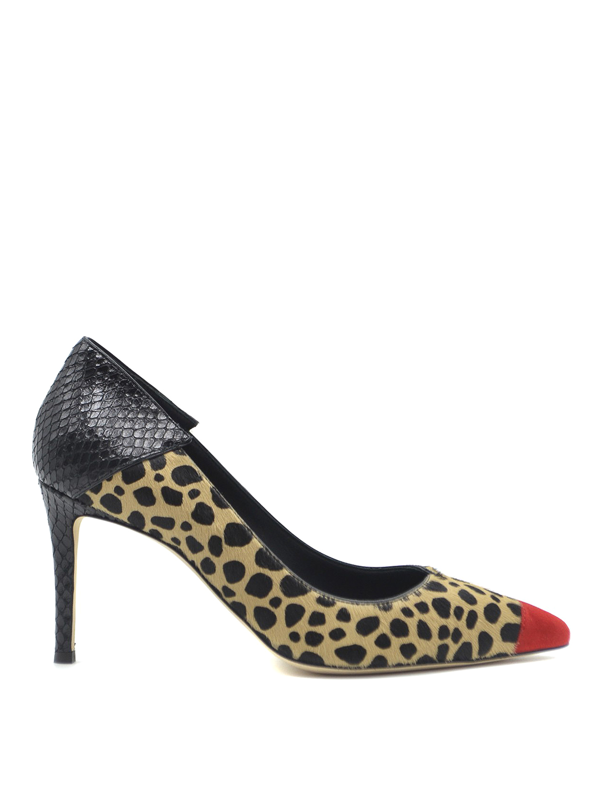 Adela Feline Leo print calf hair pumps I960018 (GIUSEPPE ZANOTTI / パンプス・ハイヒール ) | GIUSEPPE ZANOTTI (ジュゼッペ ザノッティ)