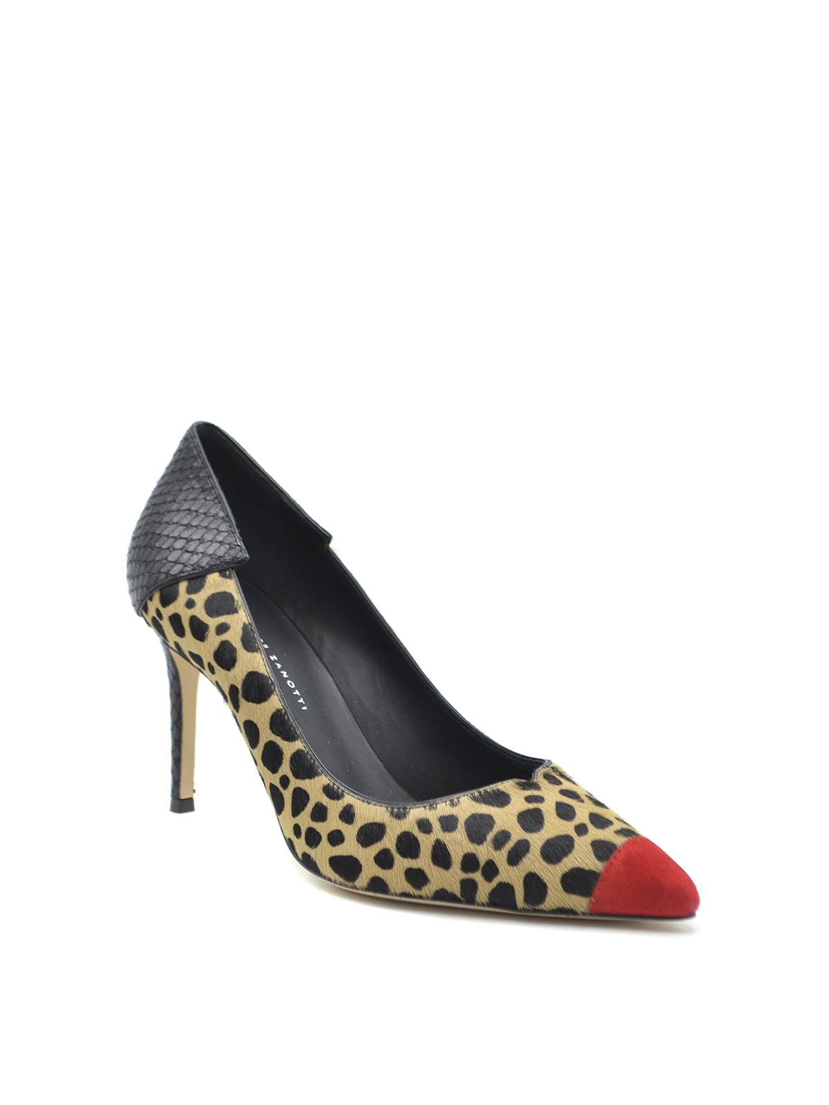 Adela Feline Leo print calf hair pumps I960018 (GIUSEPPE ZANOTTI / パンプス・ハイヒール ) | GIUSEPPE ZANOTTI (ジュゼッペ ザノッティ)(1)
