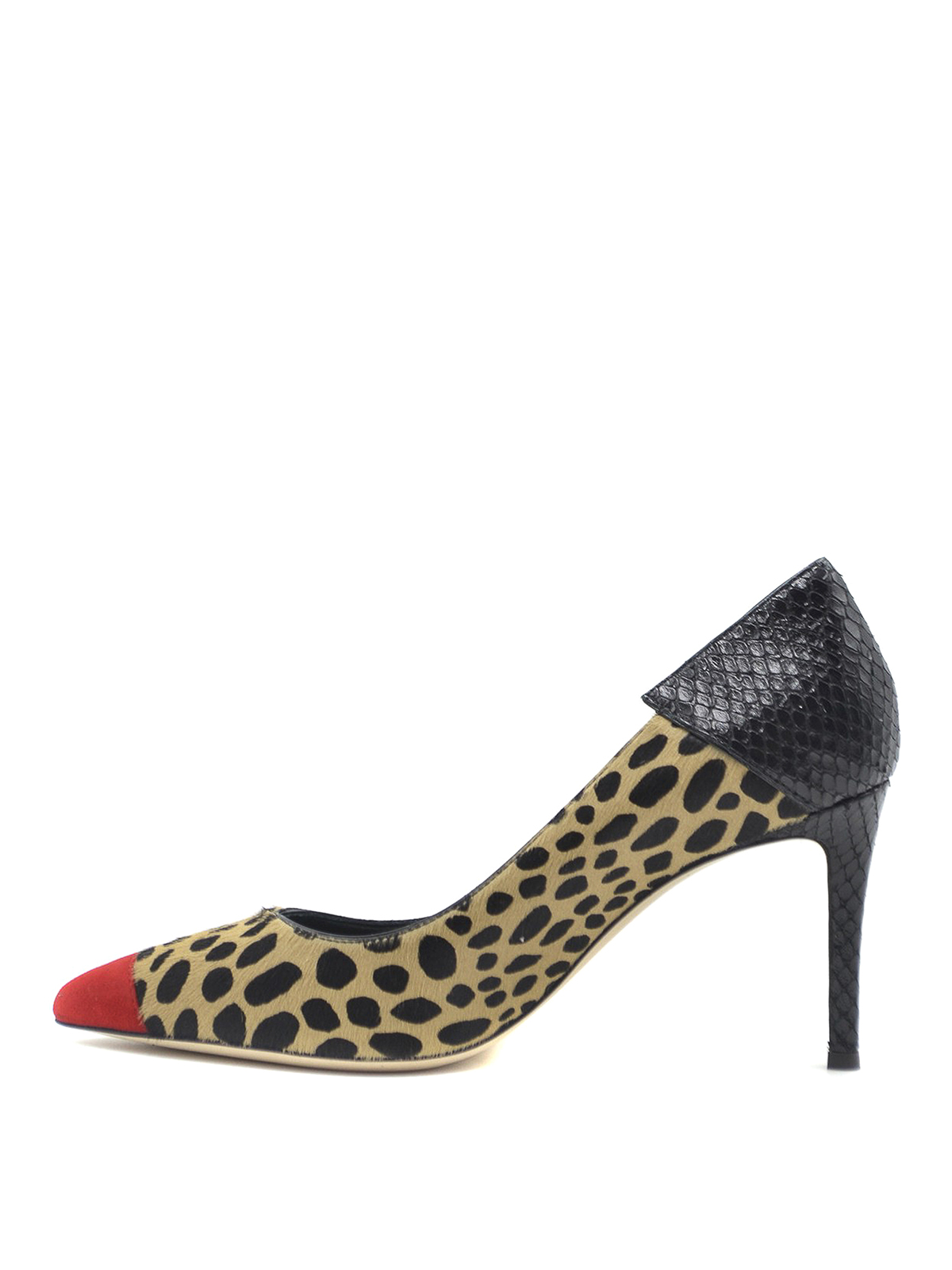 Adela Feline Leo print calf hair pumps I960018 (GIUSEPPE ZANOTTI / パンプス・ハイヒール ) | GIUSEPPE ZANOTTI (ジュゼッペ ザノッティ)(2)