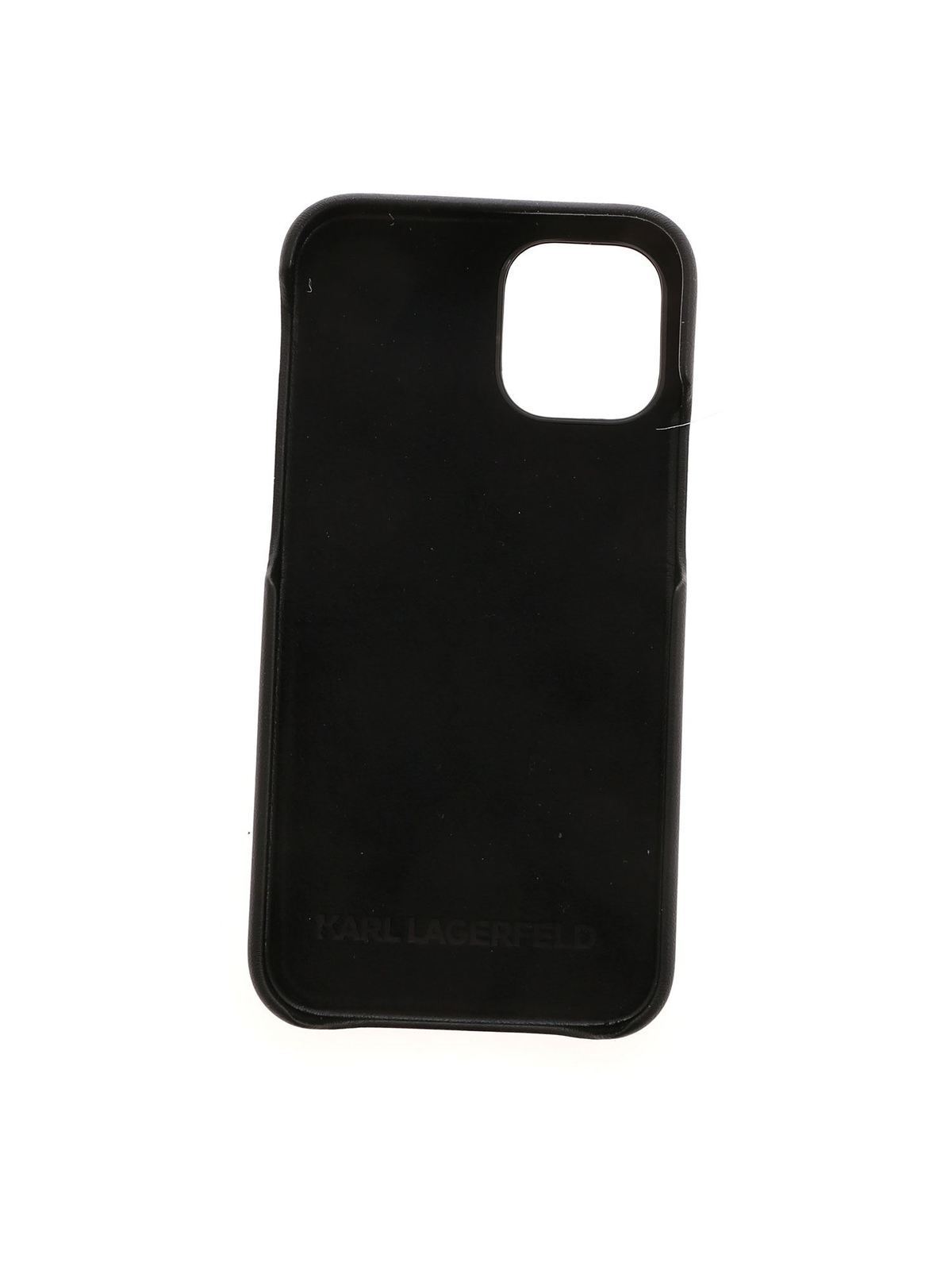 Karl and Choupette iPhone 12 Mini cover CG200023BLACK (KARL LAGERFELD / テックアイテム ) | KARL LAGERFELD (カール・ラガーフェルド)(1)