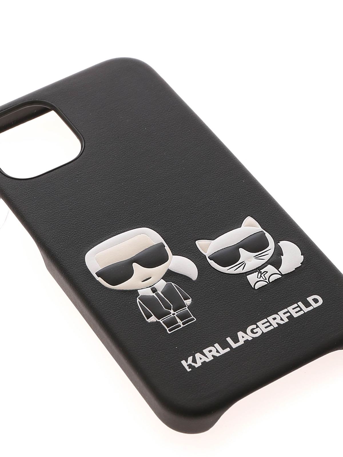Karl and Choupette iPhone 12 Mini cover CG200023BLACK (KARL LAGERFELD / テックアイテム ) | KARL LAGERFELD (カール・ラガーフェルド)(2)