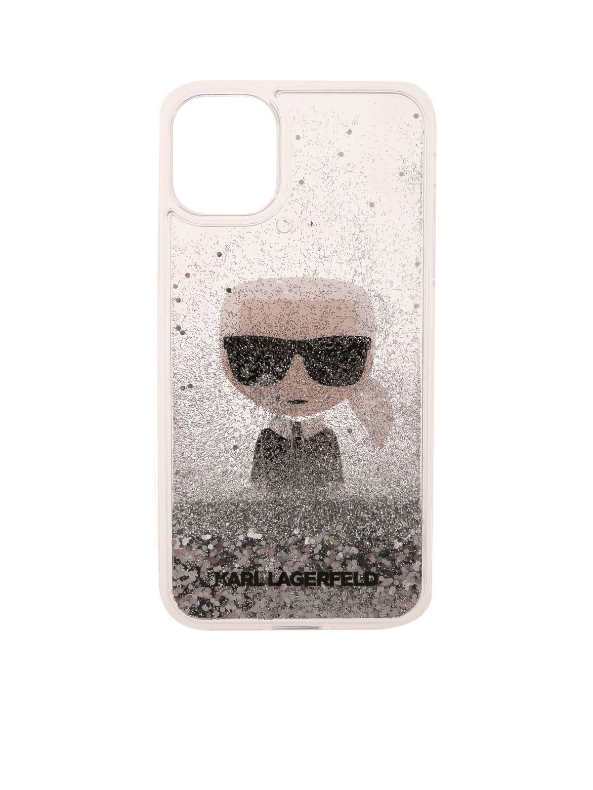 K/Ikonic Iphone 11 transparent cover CG2000360000 (KARL LAGERFELD / テックアイテム ) | KARL LAGERFELD (カール・ラガーフェルド)