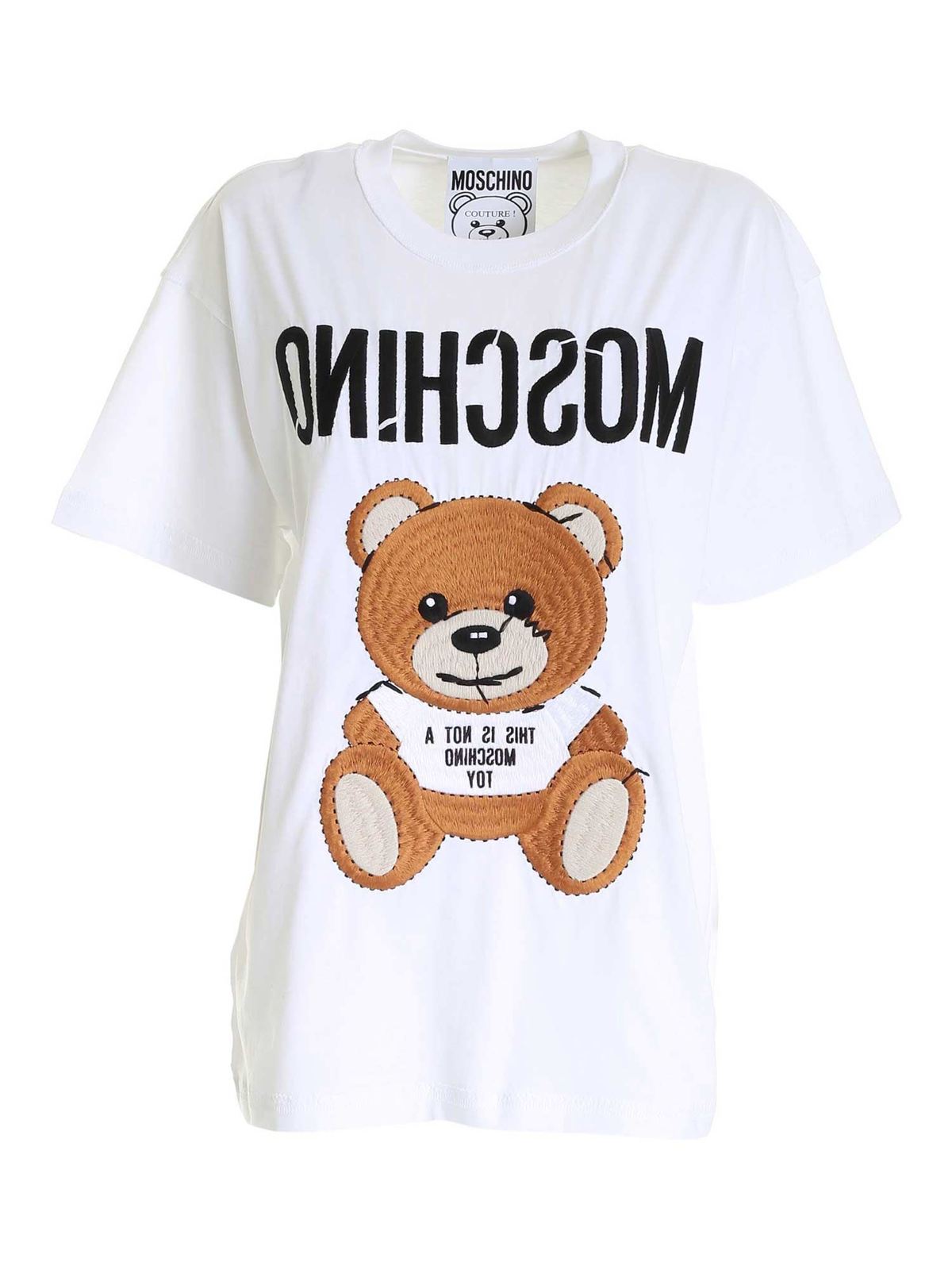 Inside Out Teddy Bear T-shirt 070204401001 (MOSCHINO / Tシャツ・カットソー ) | MOSCHINO (モスキーノ)