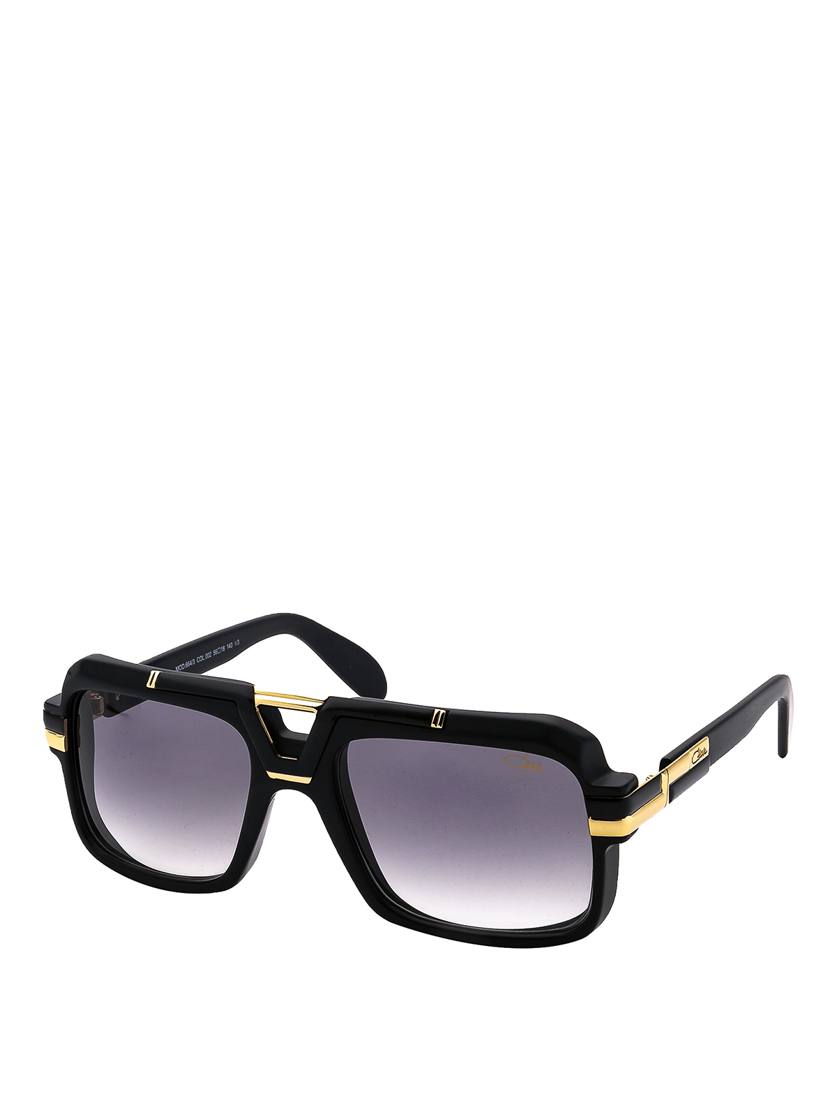 Gold-tone detailed matte black sunglasses MOD6643002 (CAZAL / サングラス・アイウェア ) | CAZAL (カザール)