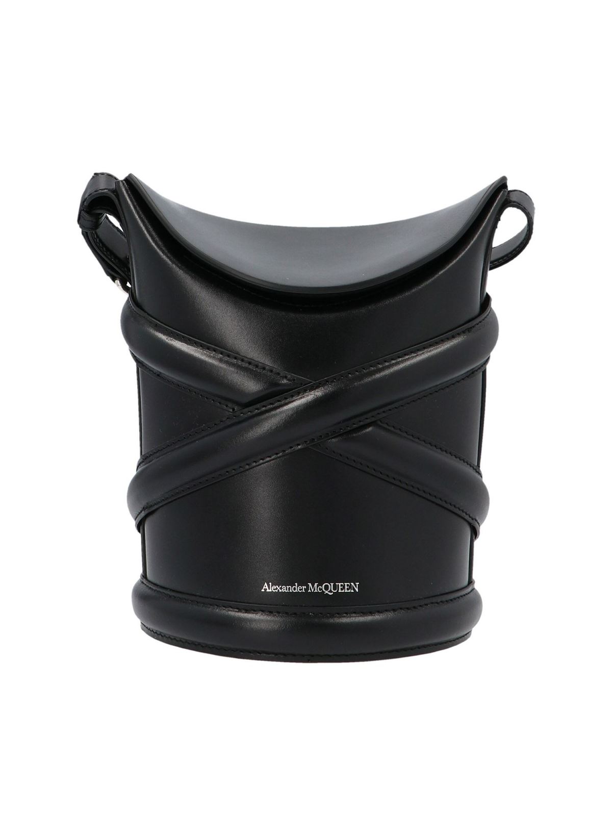 The Curve Small bucket bag in black 6564671YB401000 (Alexander McQUEEN / ハンドバッグ・ショルダーバッグ ) | Alexander McQUEEN (アレキサンダー・マックイーン)