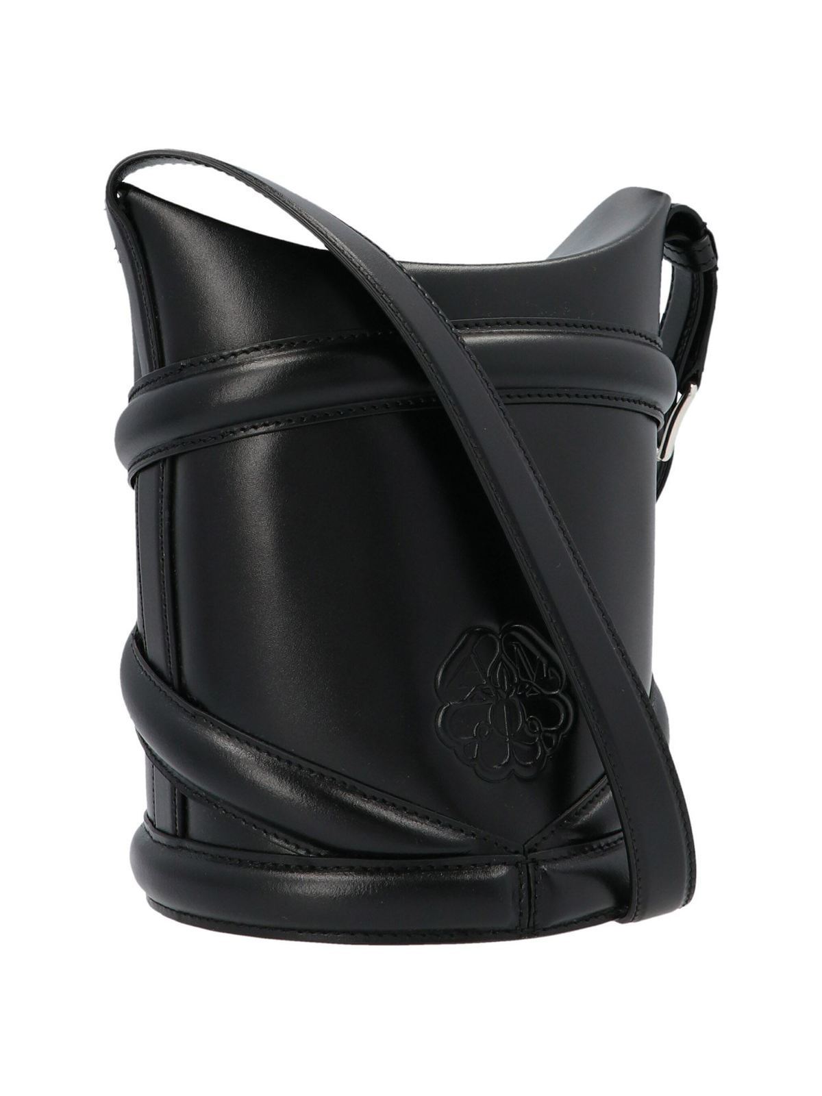 The Curve Small bucket bag in black 6564671YB401000 (Alexander McQUEEN / ハンドバッグ・ショルダーバッグ ) | Alexander McQUEEN (アレキサンダー・マックイーン)(1)