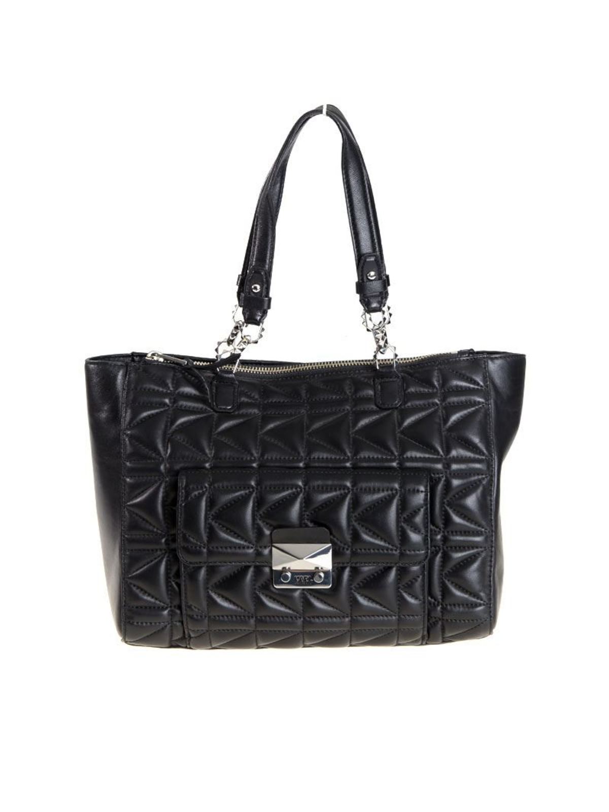 Leather bag 46KW3004BLACKNICKEL (KARL LAGERFELD / ハンドバッグ・ショルダーバッグ ) | KARL LAGERFELD (カール・ラガーフェルド)