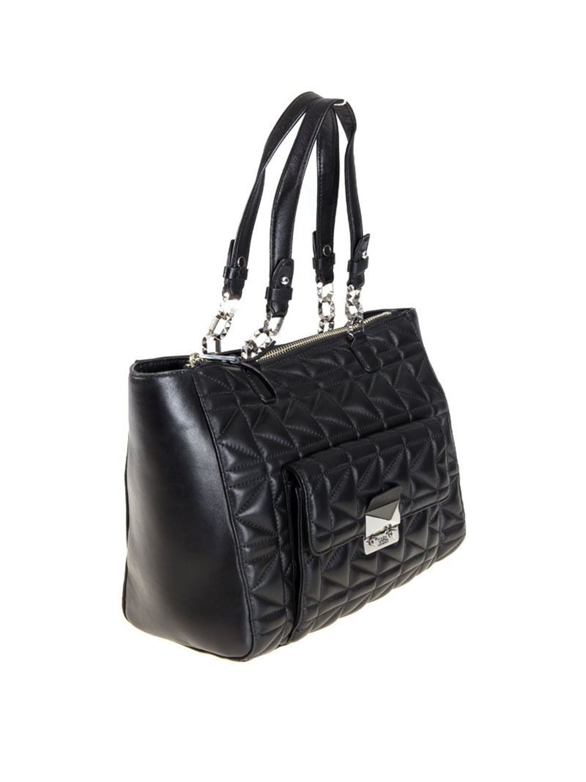 Leather bag 46KW3004BLACKNICKEL (KARL LAGERFELD / ハンドバッグ・ショルダーバッグ ) | KARL LAGERFELD (カール・ラガーフェルド)(1)