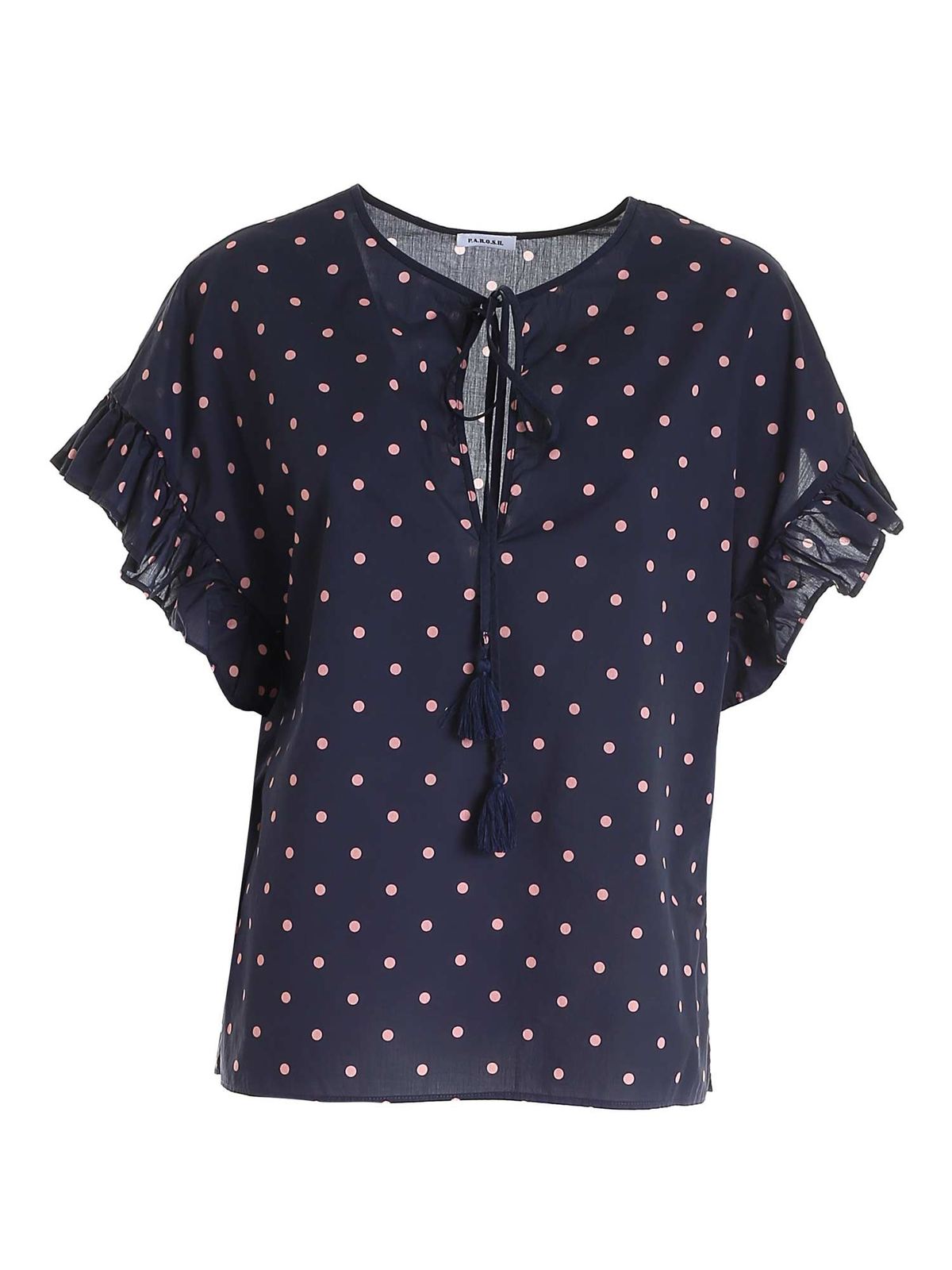 Polka dot blouse CLOISD312244812 (P.A.R.O.S.H. / シャツ・ブラウス ) | P.A.R.O.S.H. (パロッシュ)