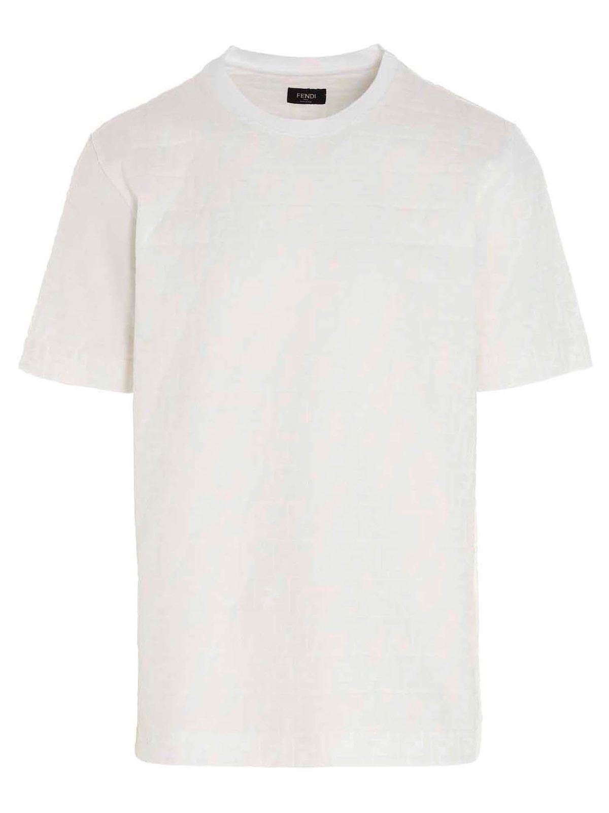 FF T-shirt in white FY0936A7D5F0GF7 (FENDI / Tシャツ・カットソー ) | FENDI (フェンディ)