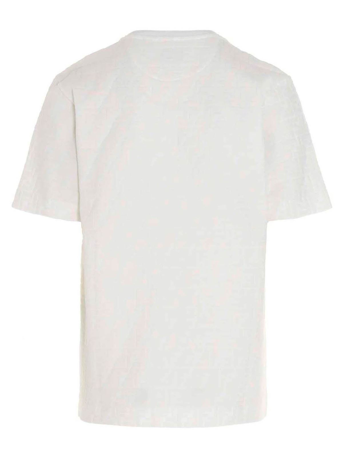 FF T-shirt in white FY0936A7D5F0GF7 (FENDI / Tシャツ・カットソー ) | FENDI (フェンディ)(1)
