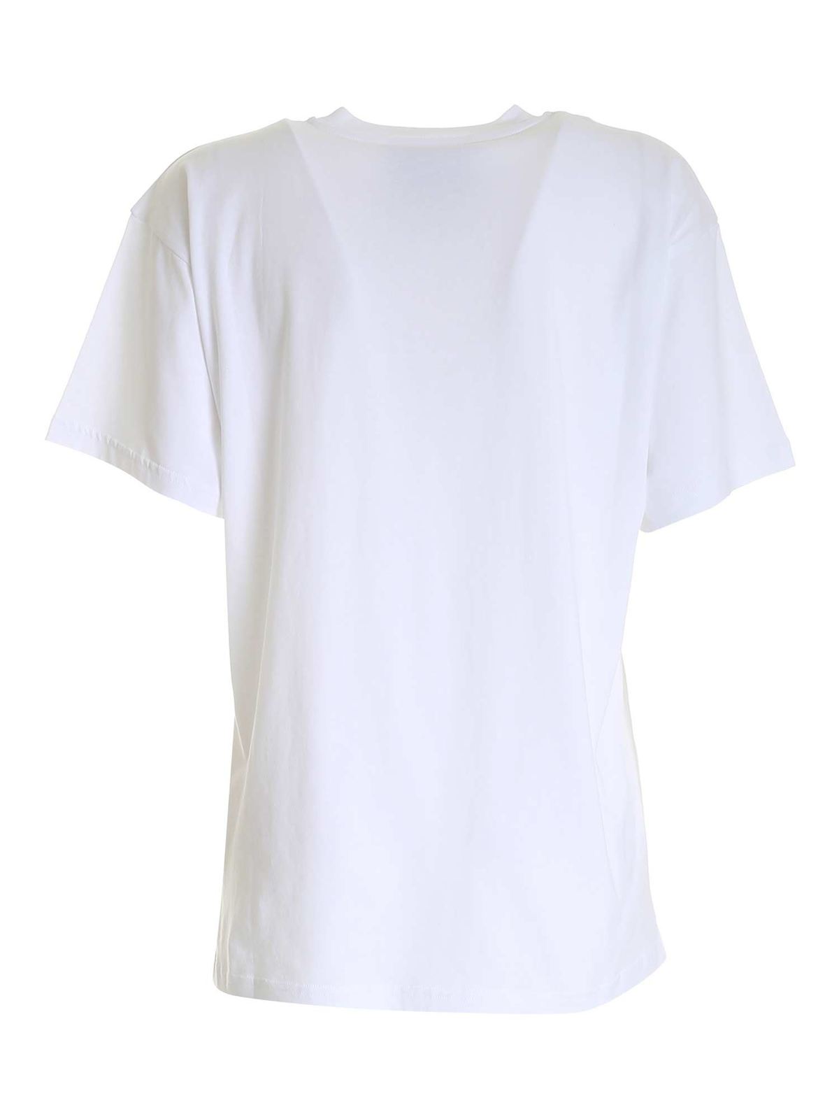 Logo T-shirt in white 071304401001 (MOSCHINO / Tシャツ・カットソー ) | MOSCHINO (モスキーノ)(1)