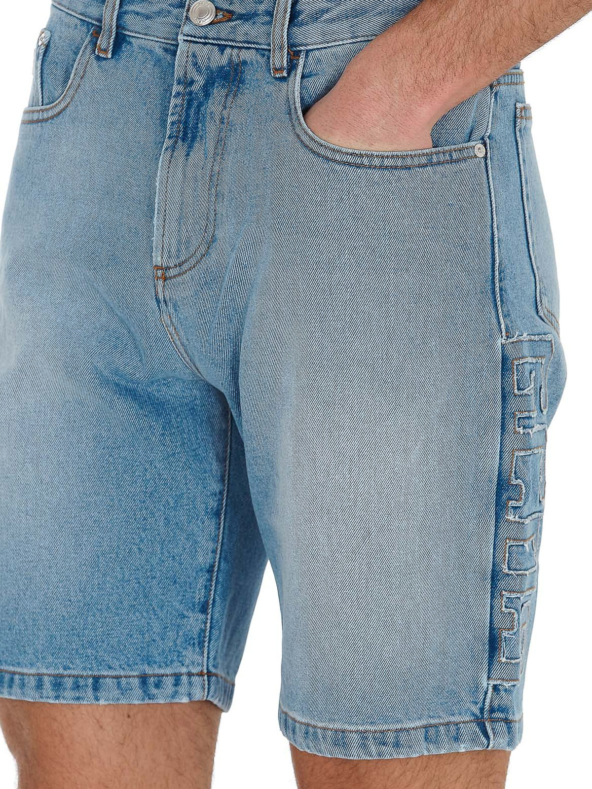 Faded denim bermuda shorts CC94M03140455 (GCDS / ショートパンツ ) | GCDS (ジーシーディーエス)(4)