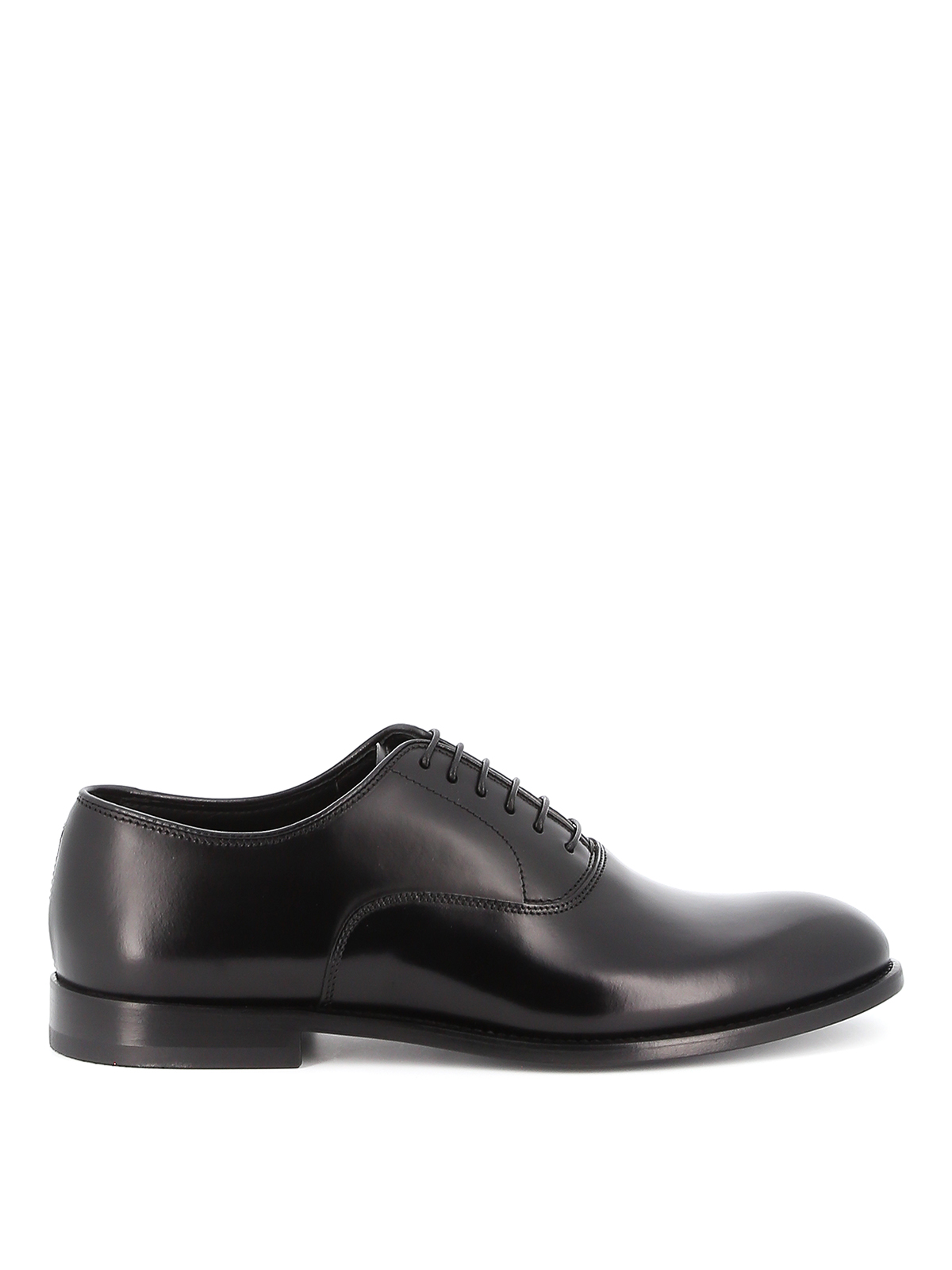 Brushed leather black Oxford shoes DU2630YORKUF028NN00 (DOUCAL'S / レースアップ ) | DOUCAL'S (デュカルス)