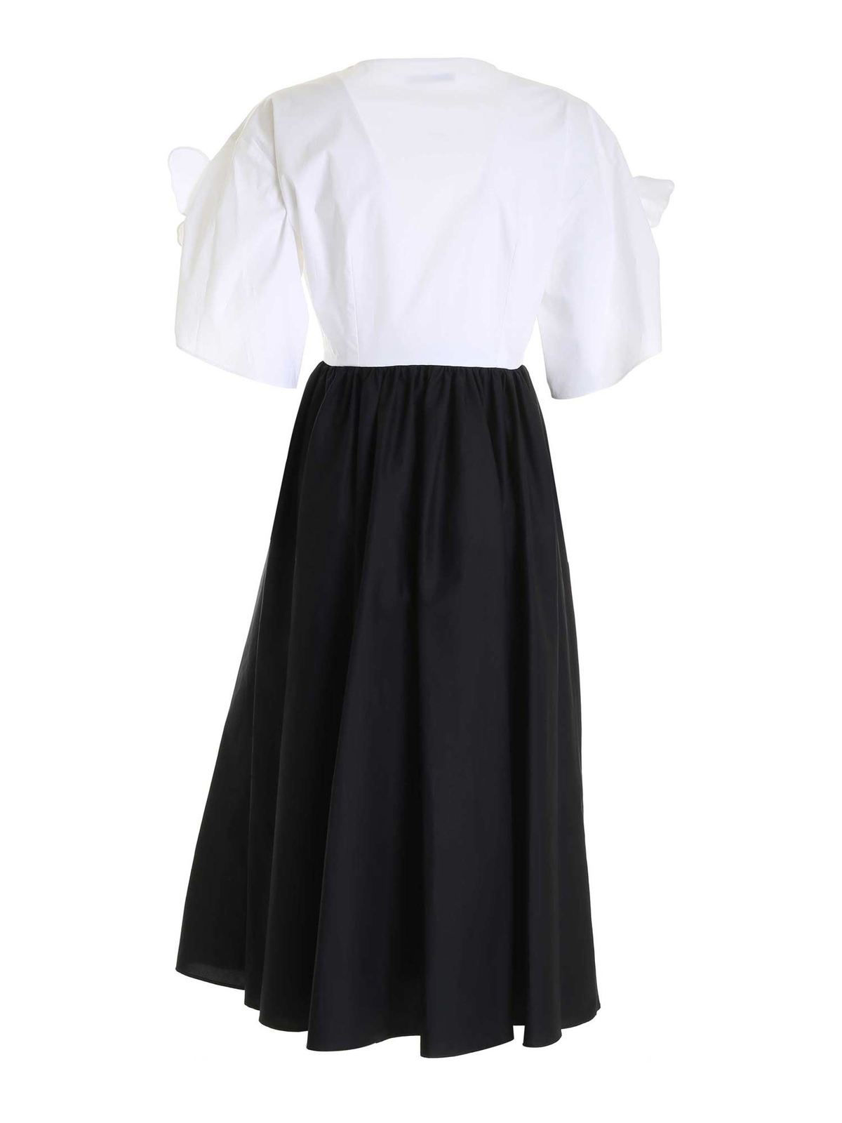 Butterfly patch dress in black and white 21EV2S0H0716958U191 (VIVETTA / ワンピース・ドレス・オールインワン ) | VIVETTA (ヴィヴェッタ)(1)