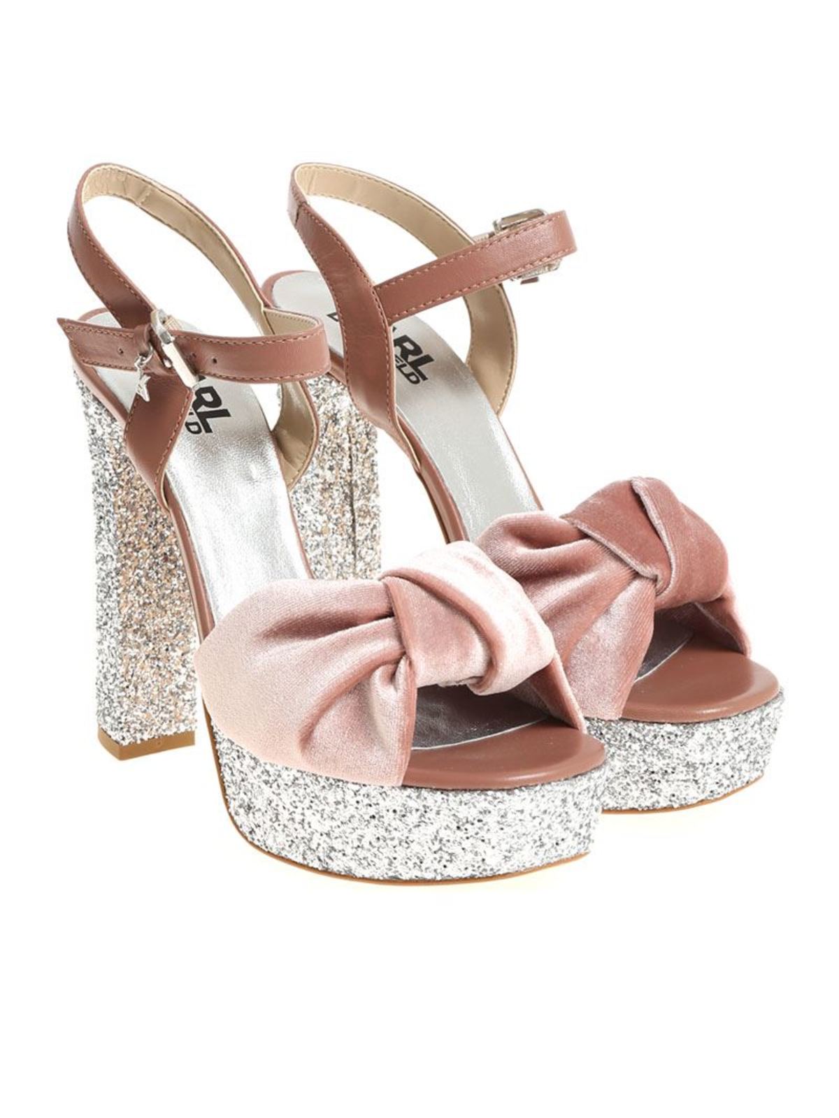 Bow detailed sandals KL301054LP (KARL LAGERFELD / サンダル ) | KARL LAGERFELD (カール・ラガーフェルド)