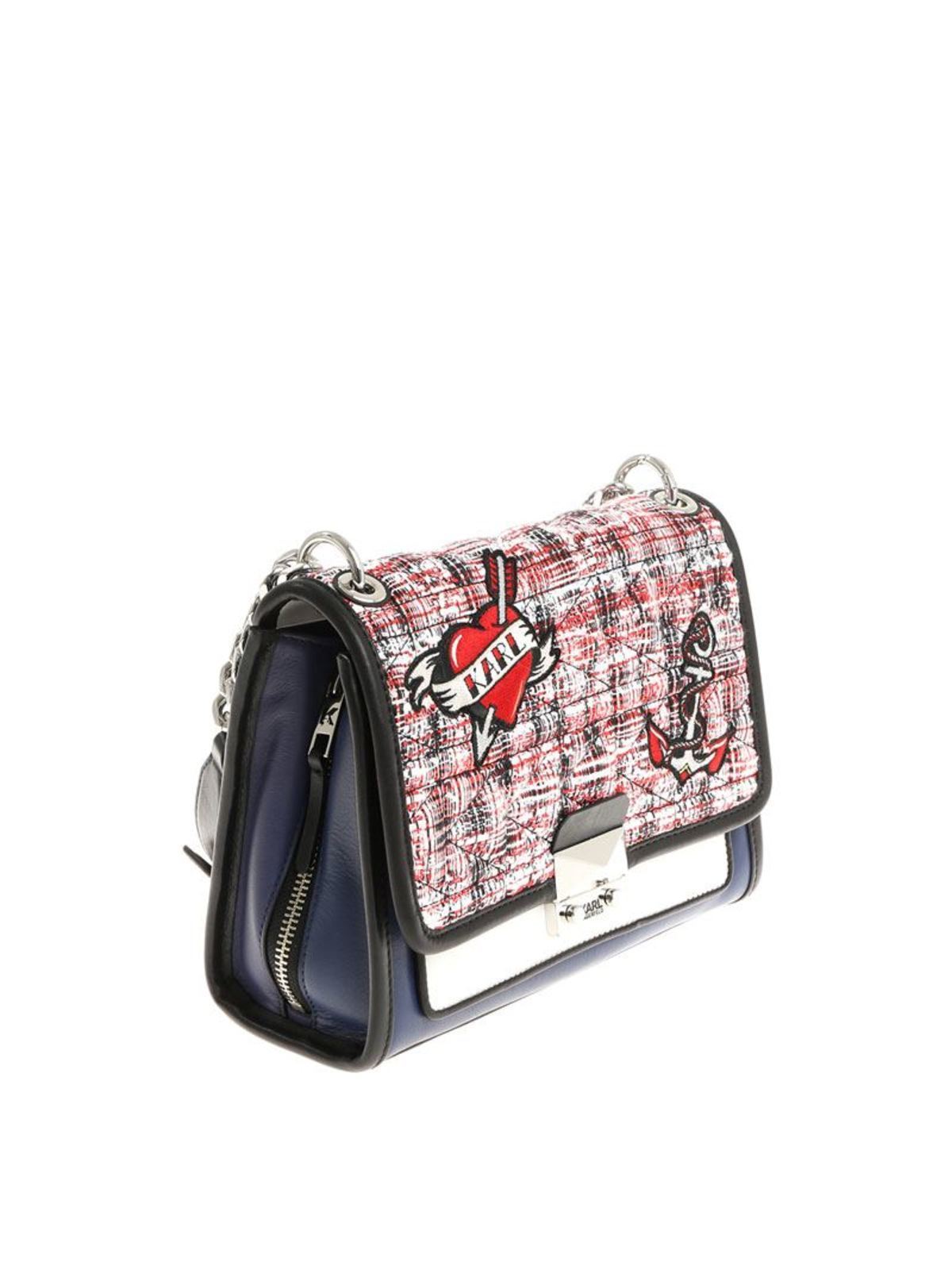 Leather tweed bag 81KW3089MULTI (KARL LAGERFELD / ハンドバッグ・ショルダーバッグ ) | KARL LAGERFELD (カール・ラガーフェルド)(1)