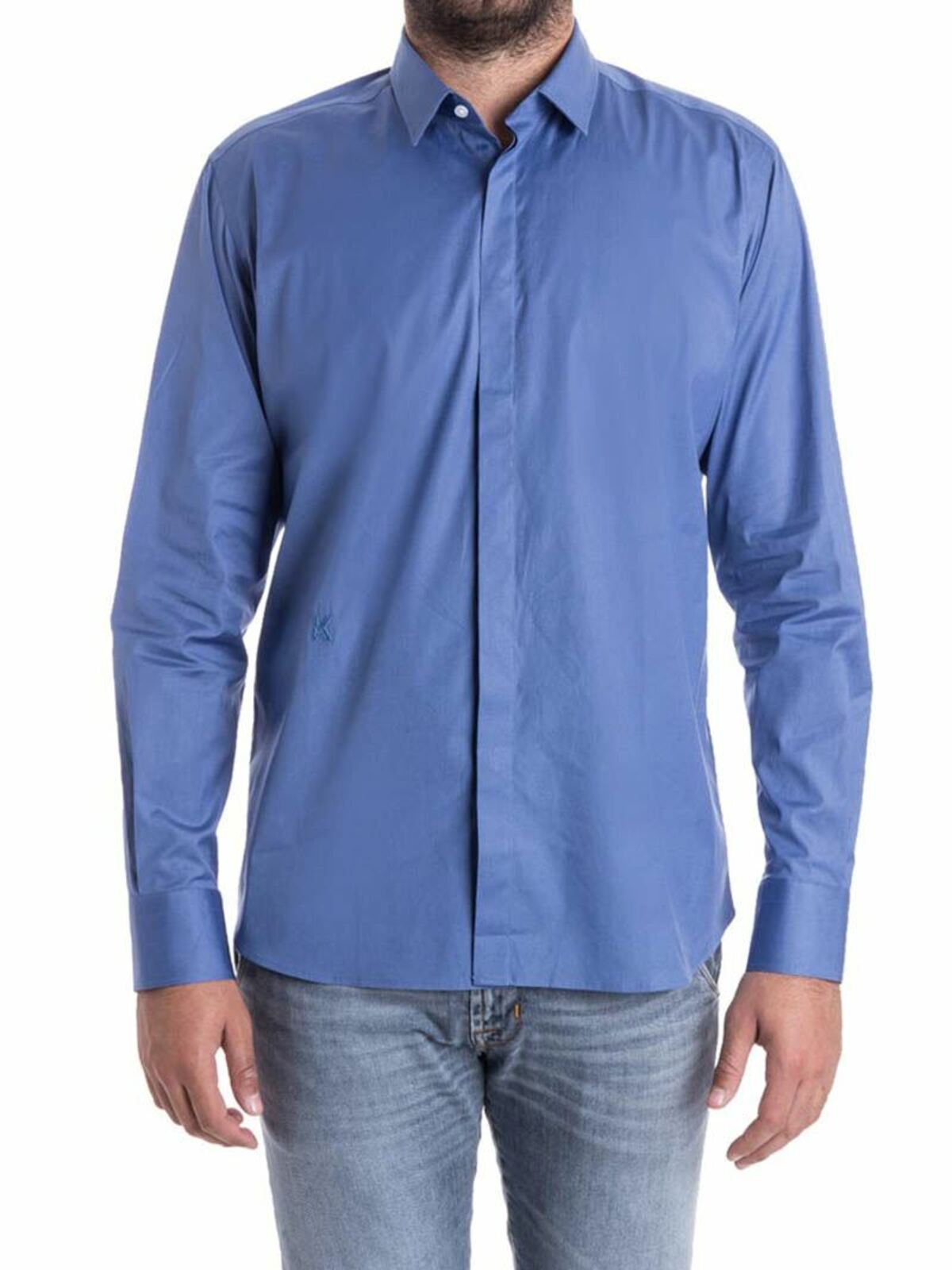 Stretch cotton shirt 605001572699640 (KARL LAGERFELD / シャツ・ブラウス ) | KARL LAGERFELD (カール・ラガーフェルド)