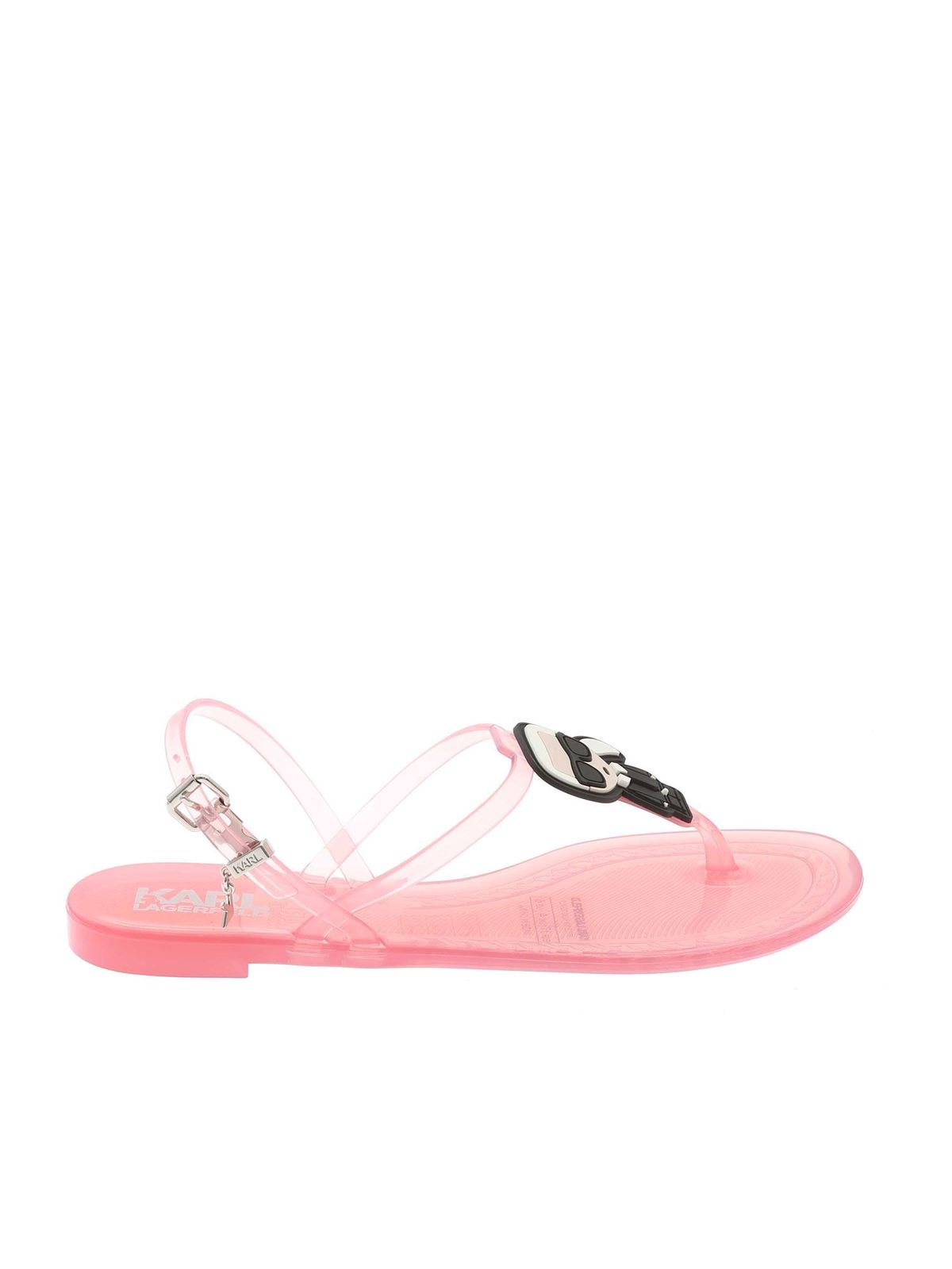 Thong sandals in pink KL80002VLP (KARL LAGERFELD / サンダル ) | KARL LAGERFELD (カール・ラガーフェルド)