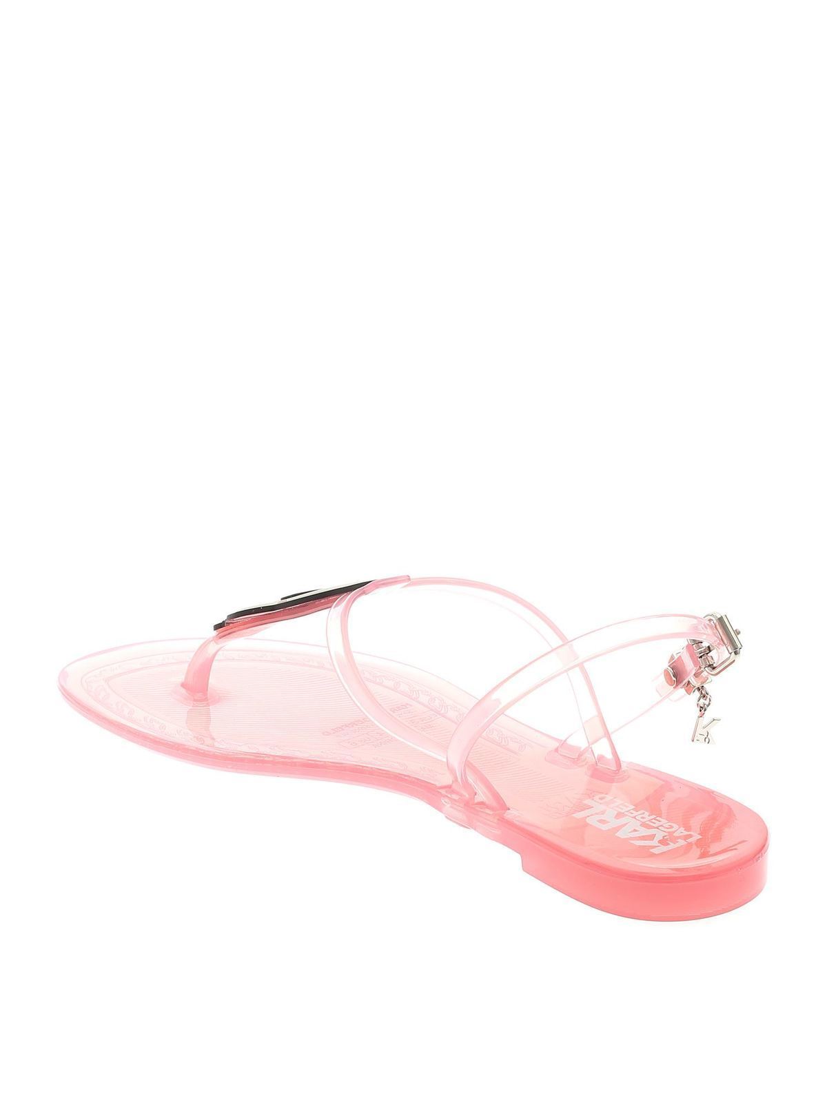 Thong sandals in pink KL80002VLP (KARL LAGERFELD / サンダル ) | KARL LAGERFELD (カール・ラガーフェルド)(2)