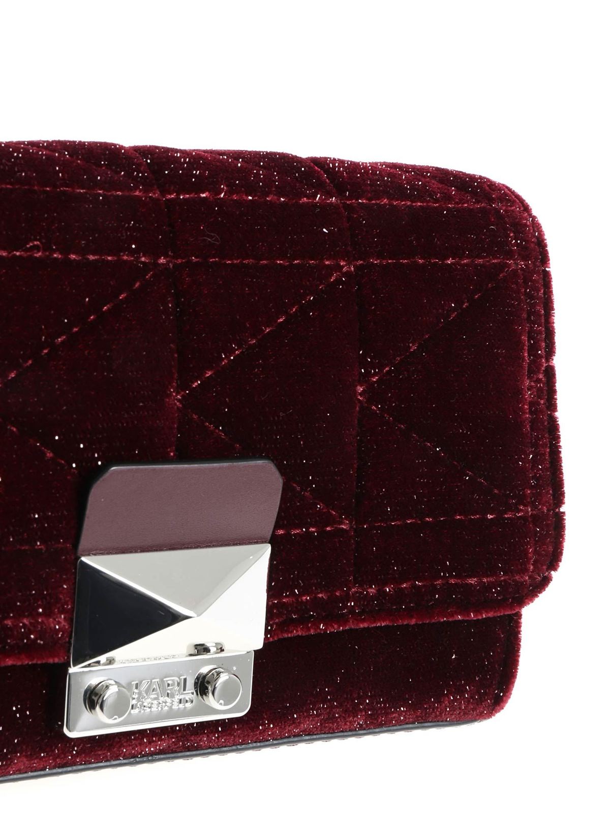 Karl X Kaia glittered waistbag 86KW3092BORDEAUX (KARL LAGERFELD / ボディ・ベルトバッグ ) | KARL LAGERFELD (カール・ラガーフェルド)(3)