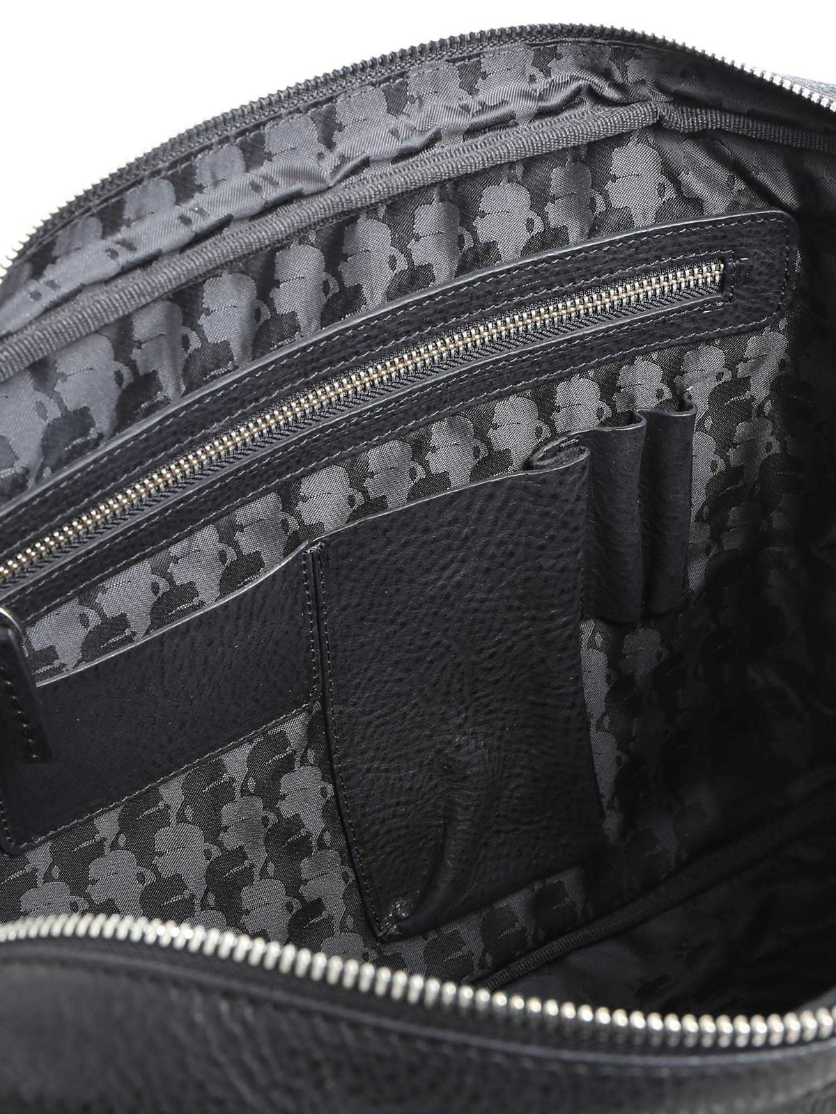 Black bag with 3D logo 815902582455970 (KARL LAGERFELD / ビジネス・トラベルバッグ ) | KARL LAGERFELD (カール・ラガーフェルド)(4)