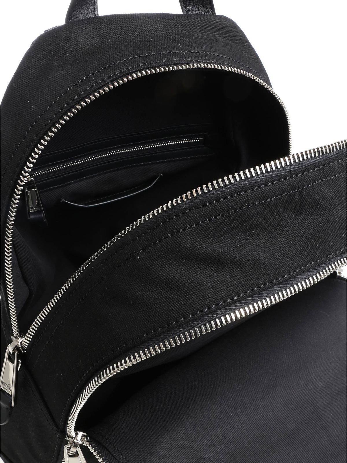 Black canvas backpack 760682031555 (MOSCHINO / バックパック ) | MOSCHINO (モスキーノ)(4)
