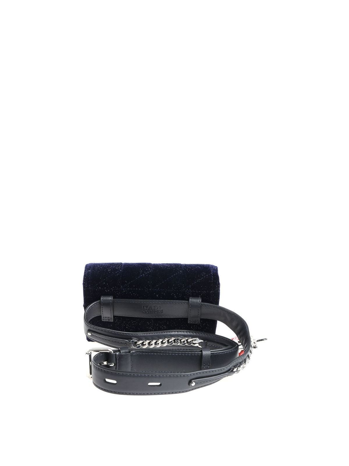 Karl X Kaia glittered waistbag 86KW3092NAVY (KARL LAGERFELD / ボディ・ベルトバッグ ) | KARL LAGERFELD (カール・ラガーフェルド)(2)