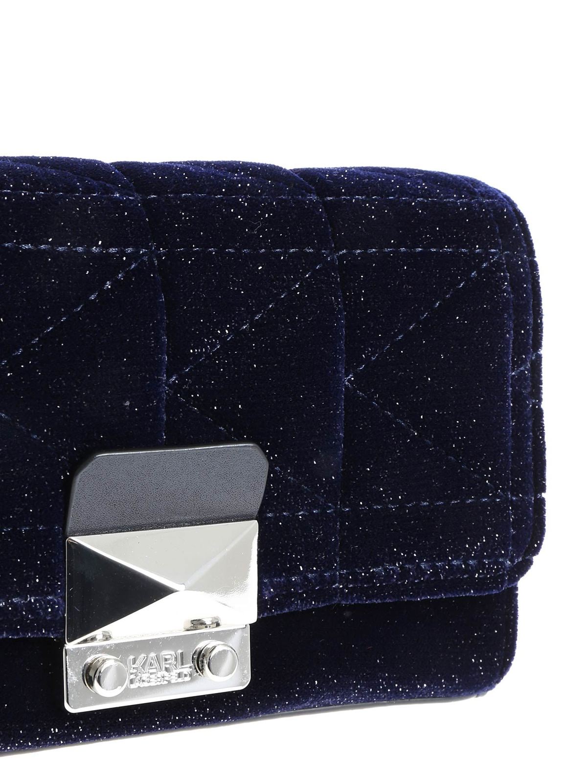 Karl X Kaia glittered waistbag 86KW3092NAVY (KARL LAGERFELD / ボディ・ベルトバッグ ) | KARL LAGERFELD (カール・ラガーフェルド)(3)